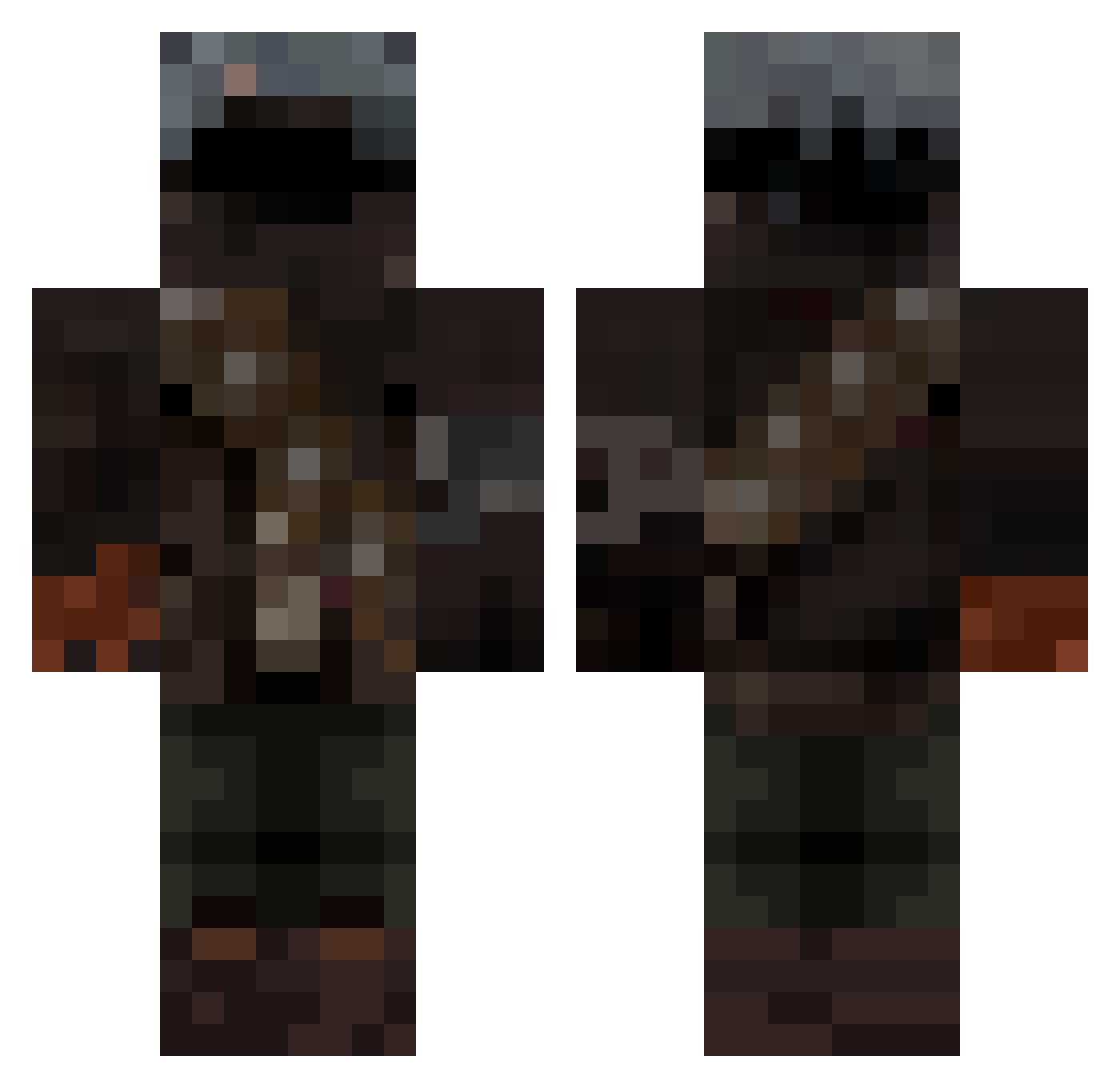 Lind0_ Minecraft skin, front and back view
