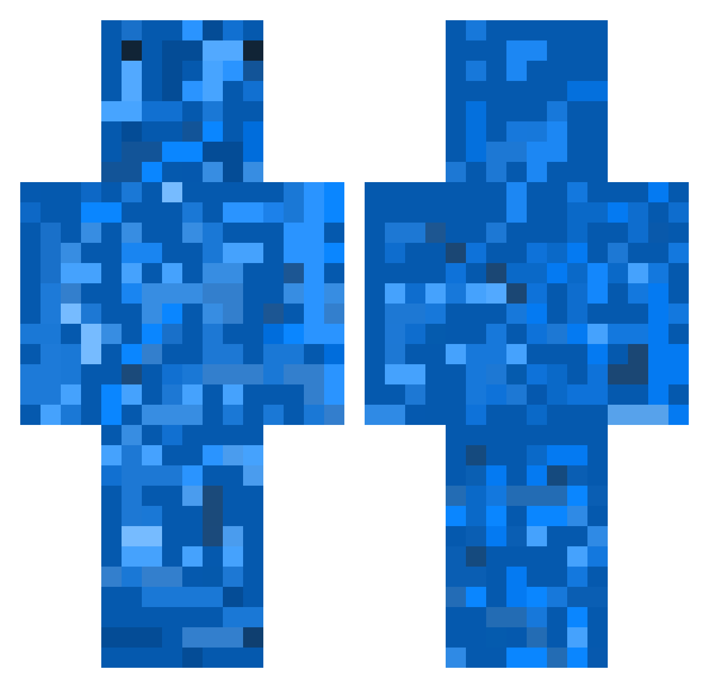 Whaddafrak Minecraft skin, front and back view