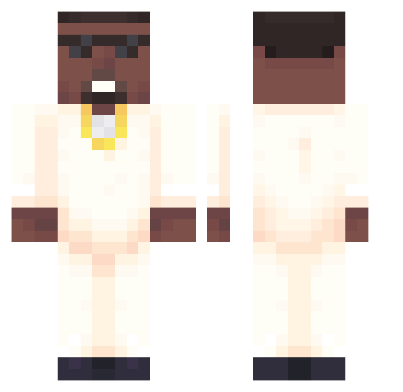 Zamira_ Minecraft skin, front and back view