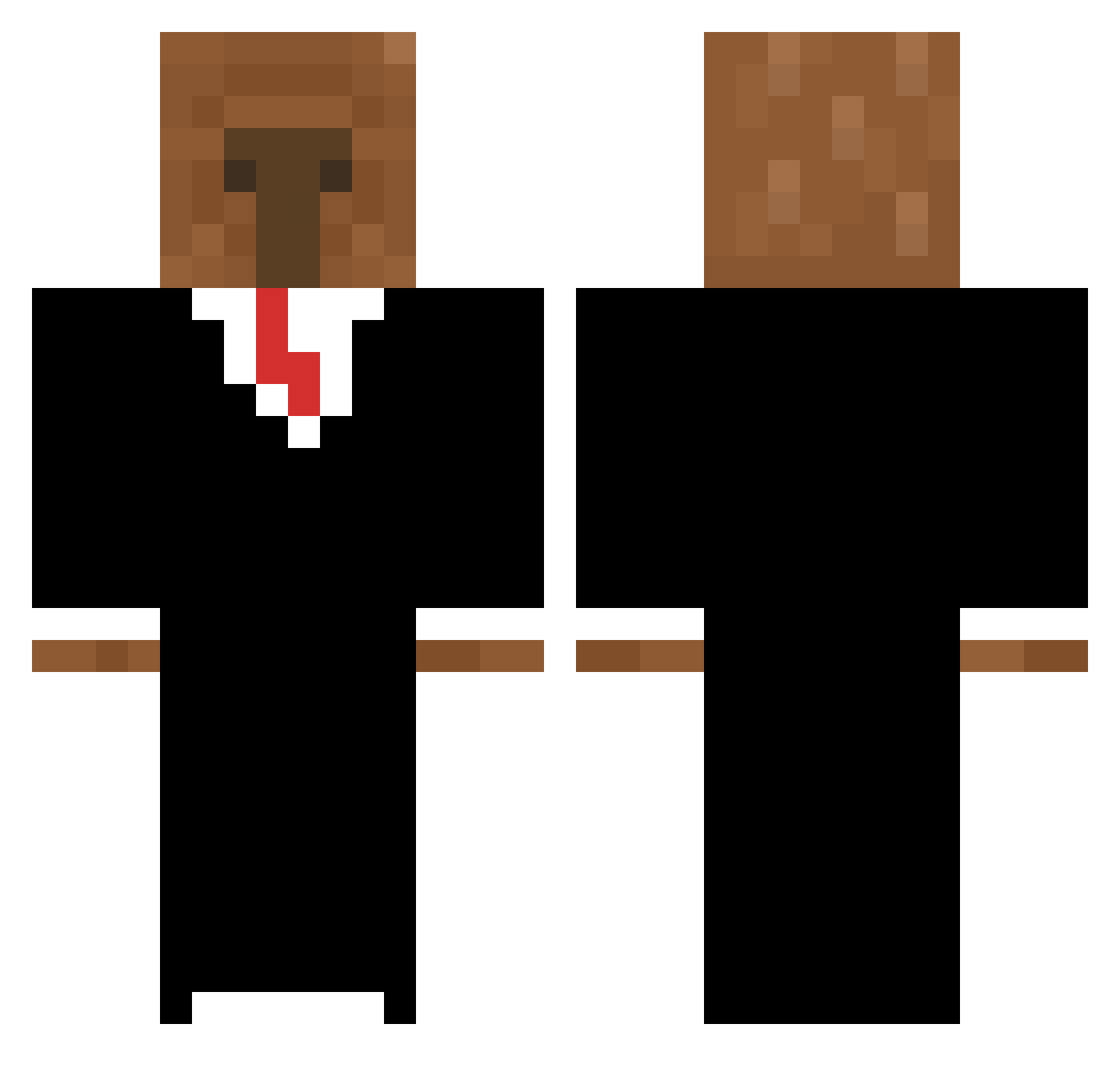 HELPLLLL Minecraft skin, front and back view
