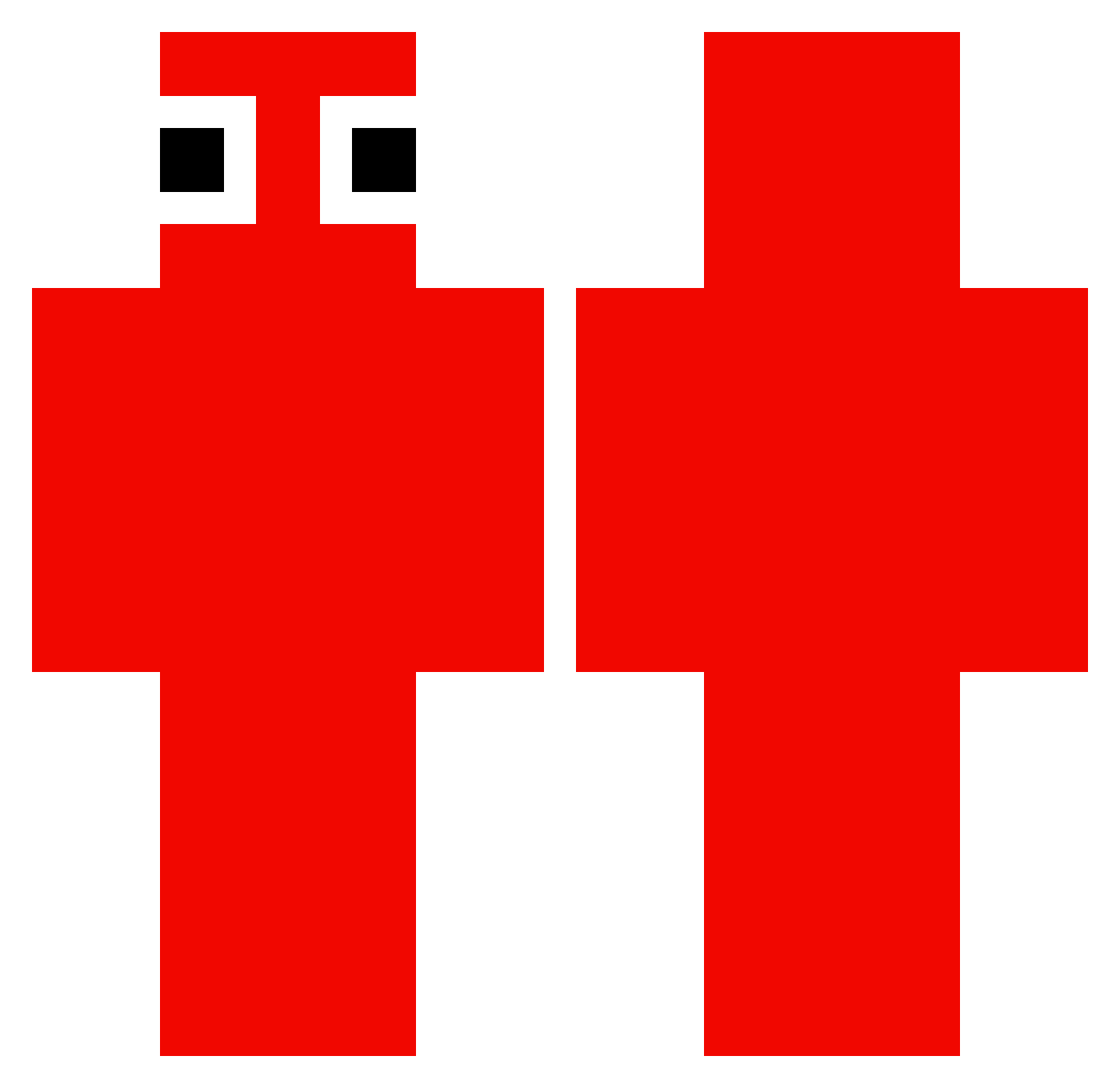 CHIEN_ENRAGER Minecraft skin, front and back view