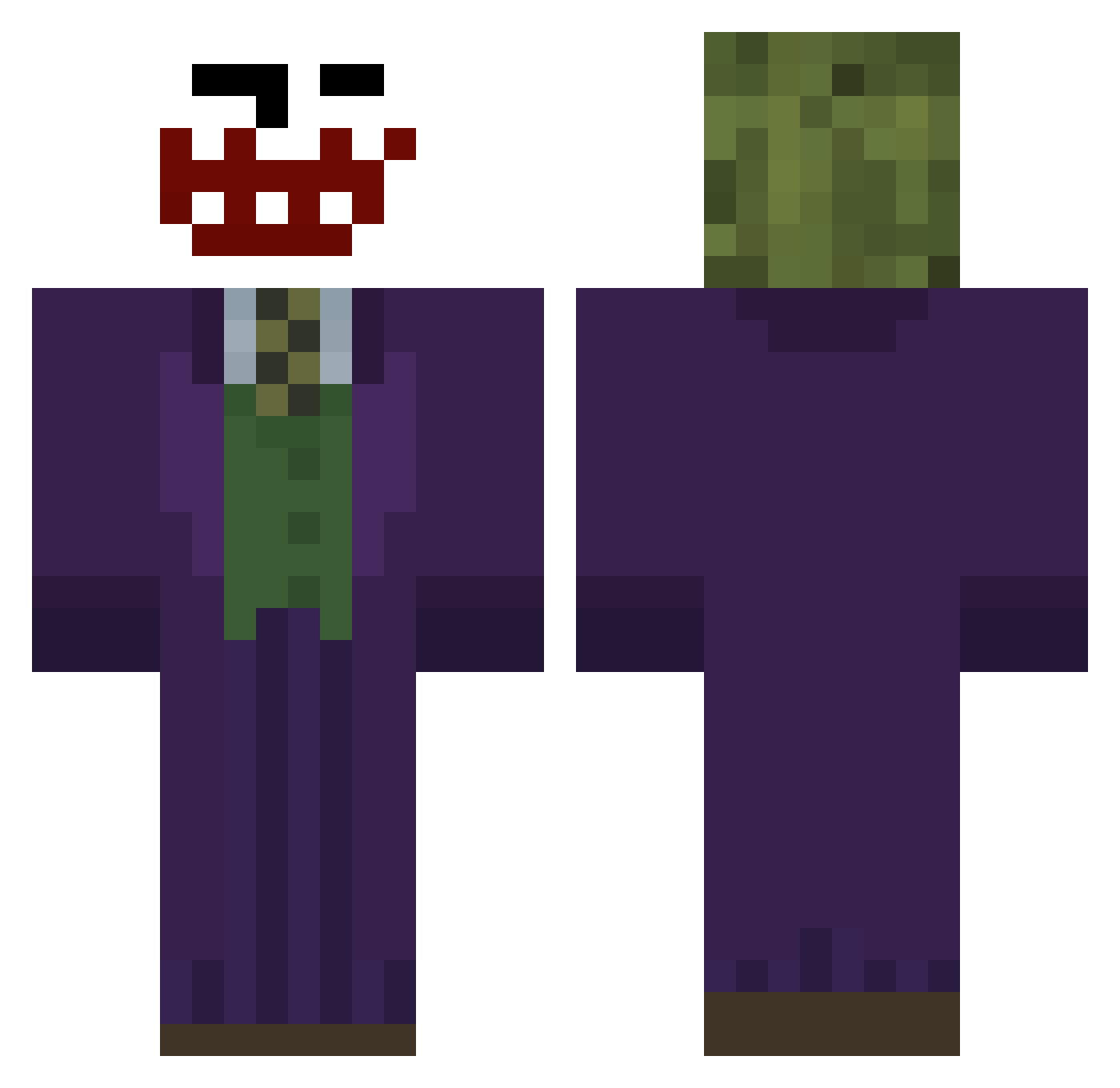 spyes19 Minecraft skin, front and back view