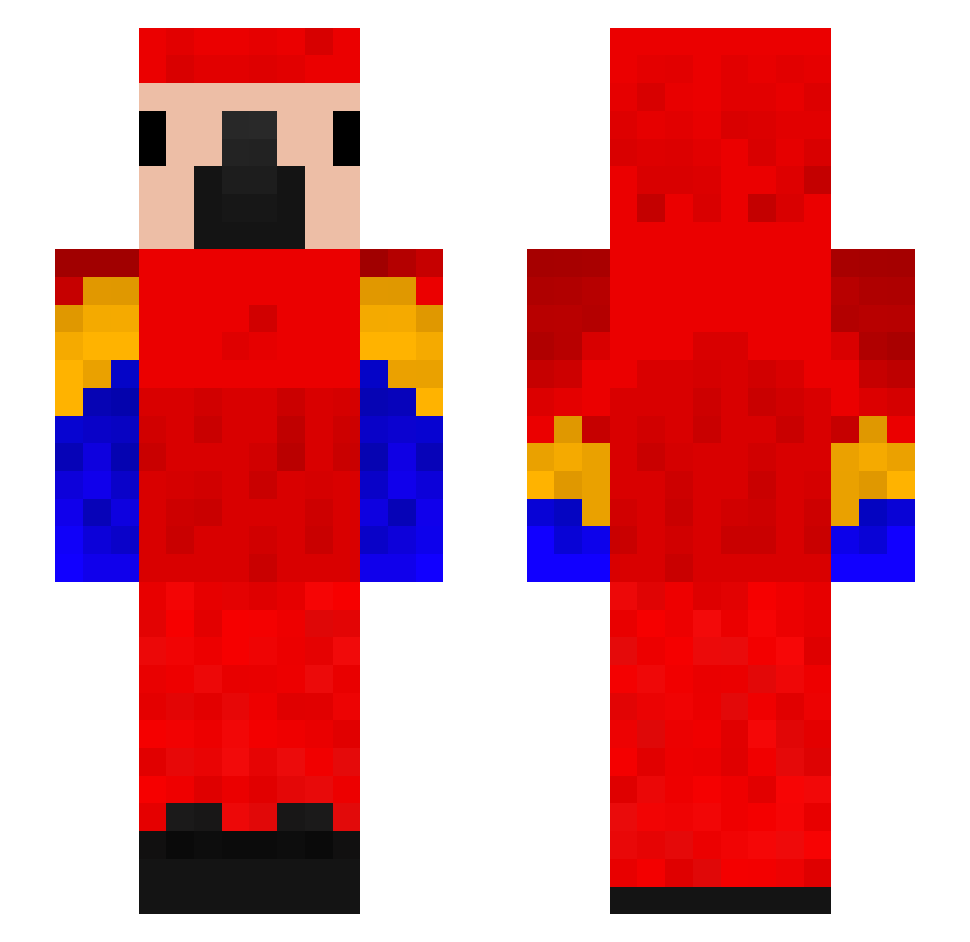 papugson123 Minecraft skin, front and back view