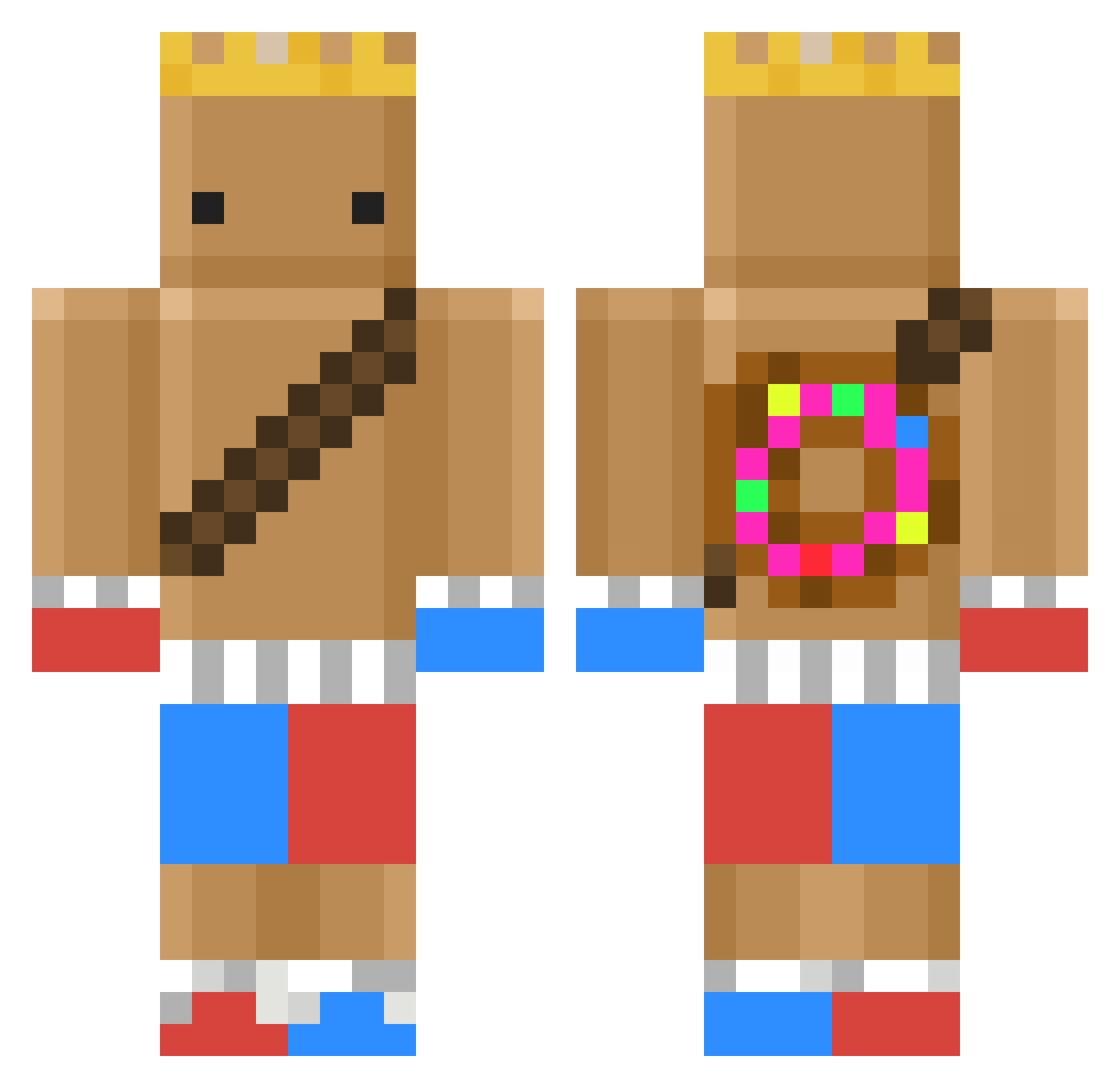 Dragonn_dim Minecraft skin, front and back view