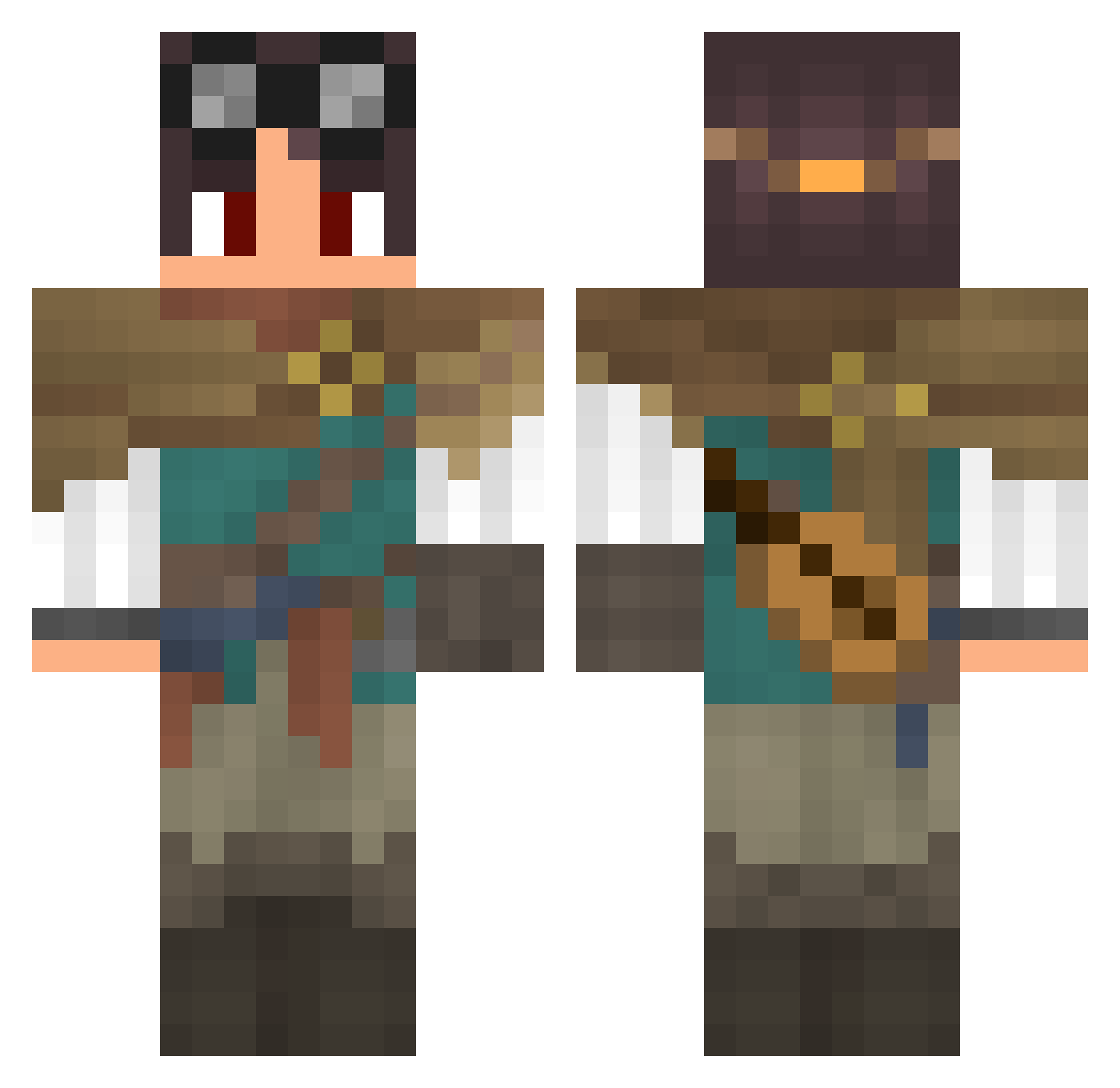 Drengar_ Minecraft skin, front and back view