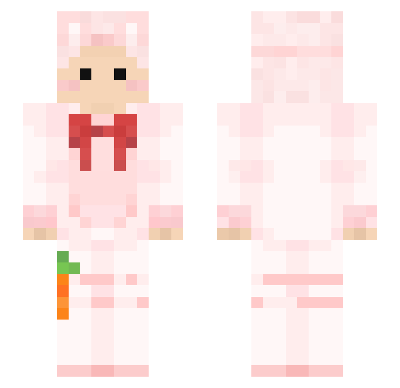 YangBudi Minecraft skin, front and back view