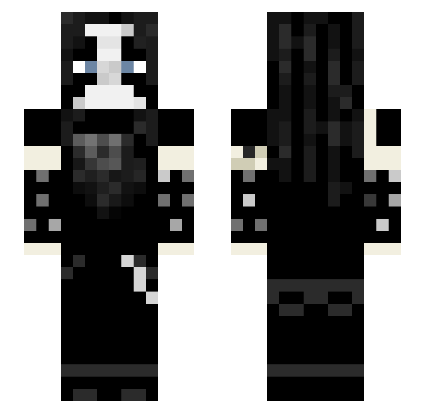 Mr_FliX9 Minecraft skin, front and back view