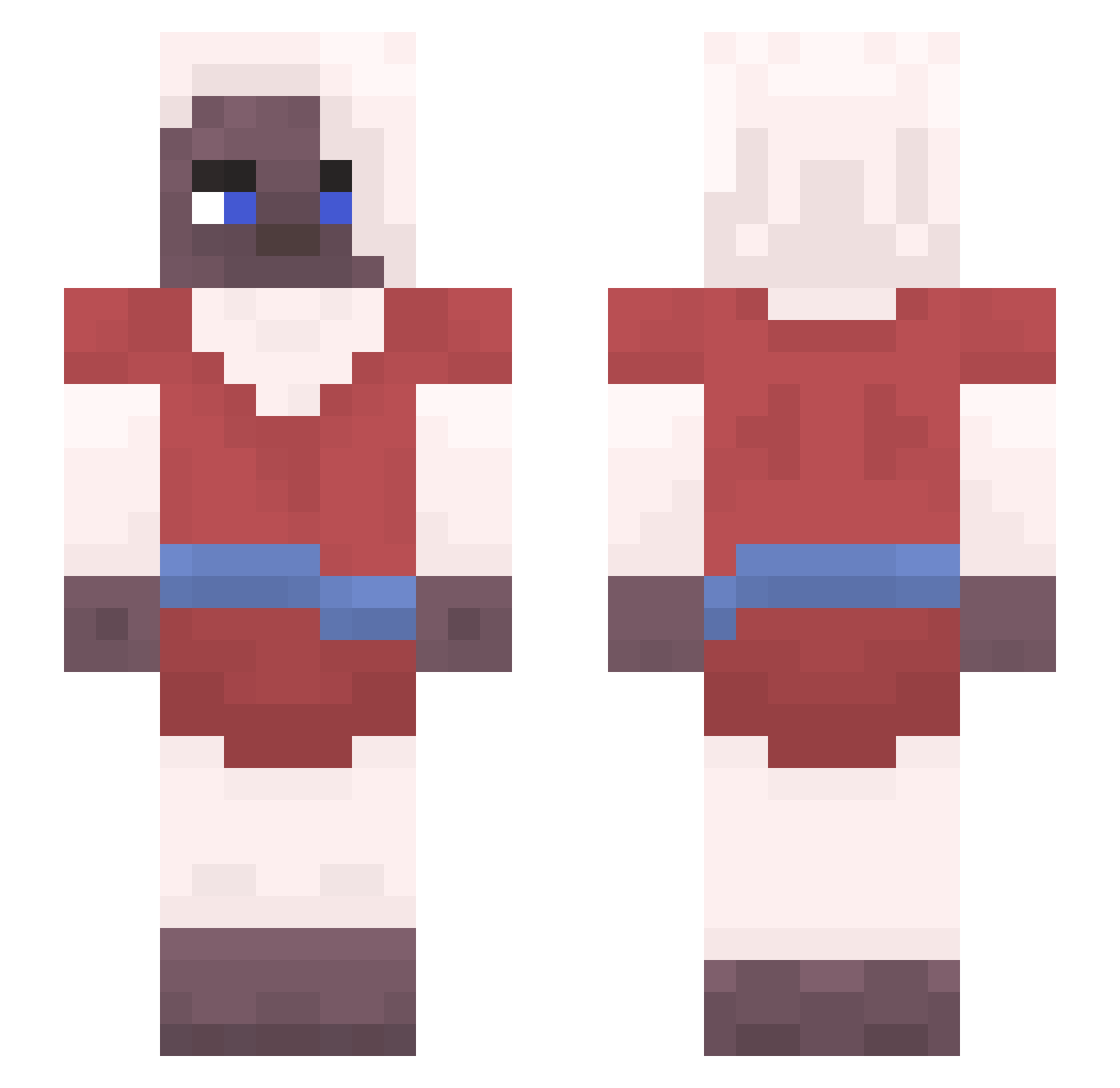 CHErOBUK Minecraft skin, front and back view