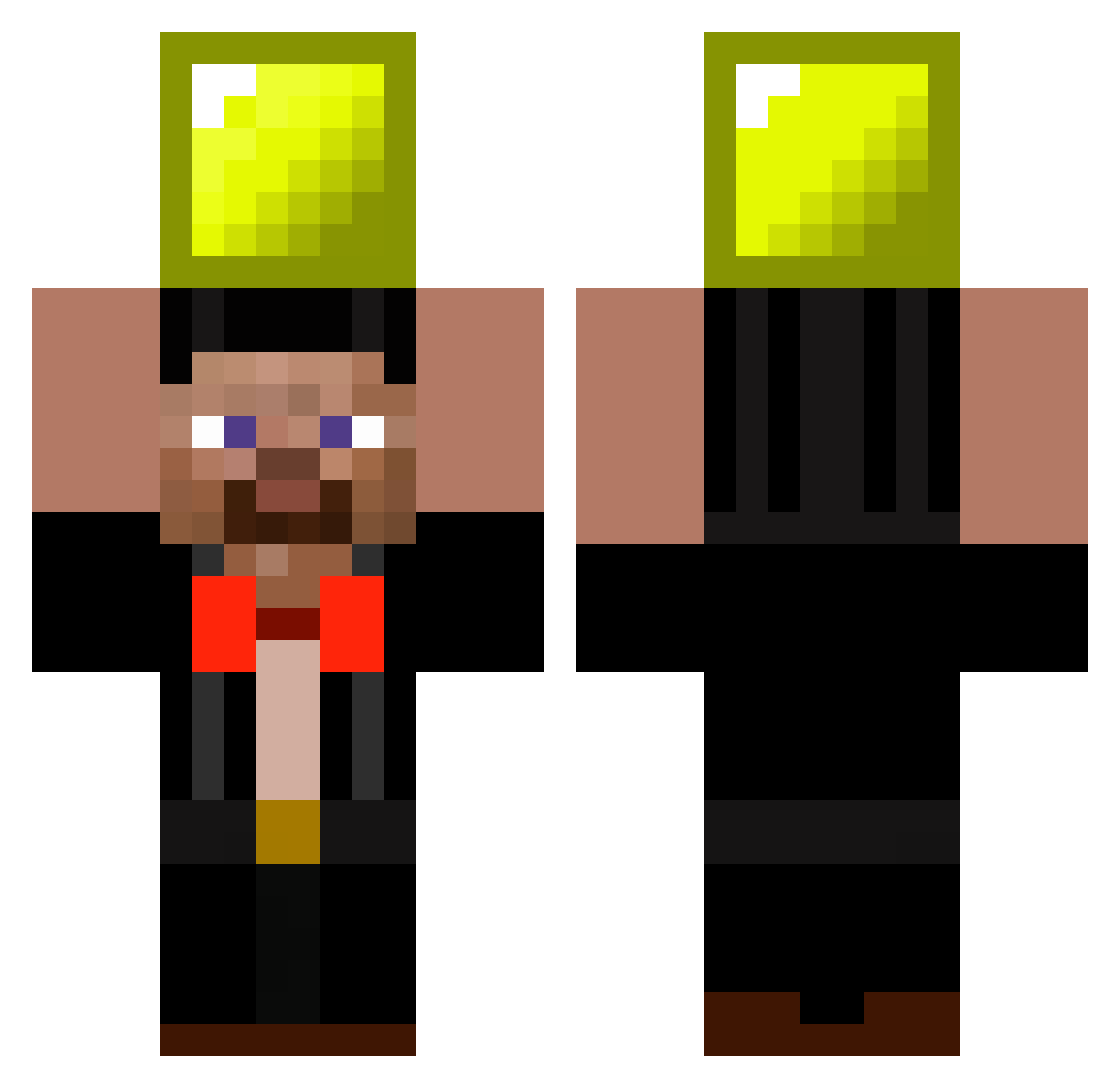 Sikel123 Minecraft skin, front and back view