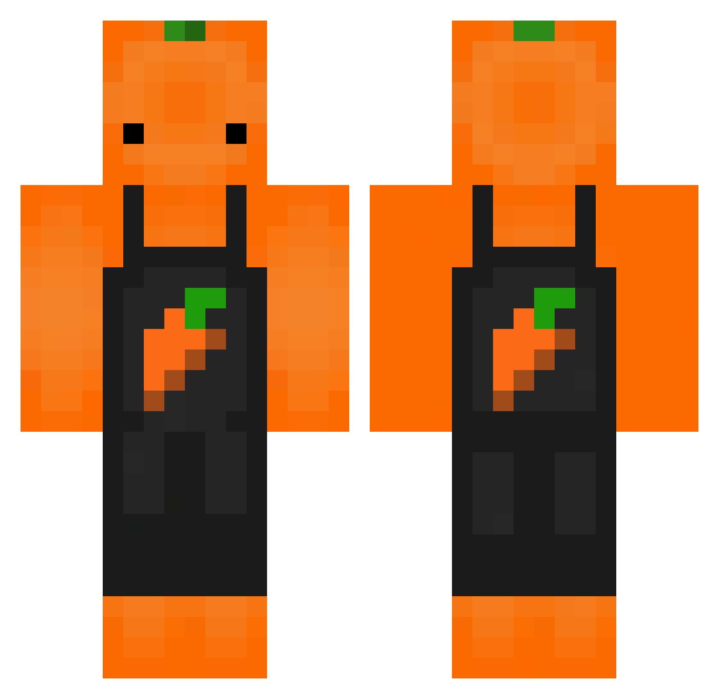 MarcAuCarre Minecraft skin, front and back view