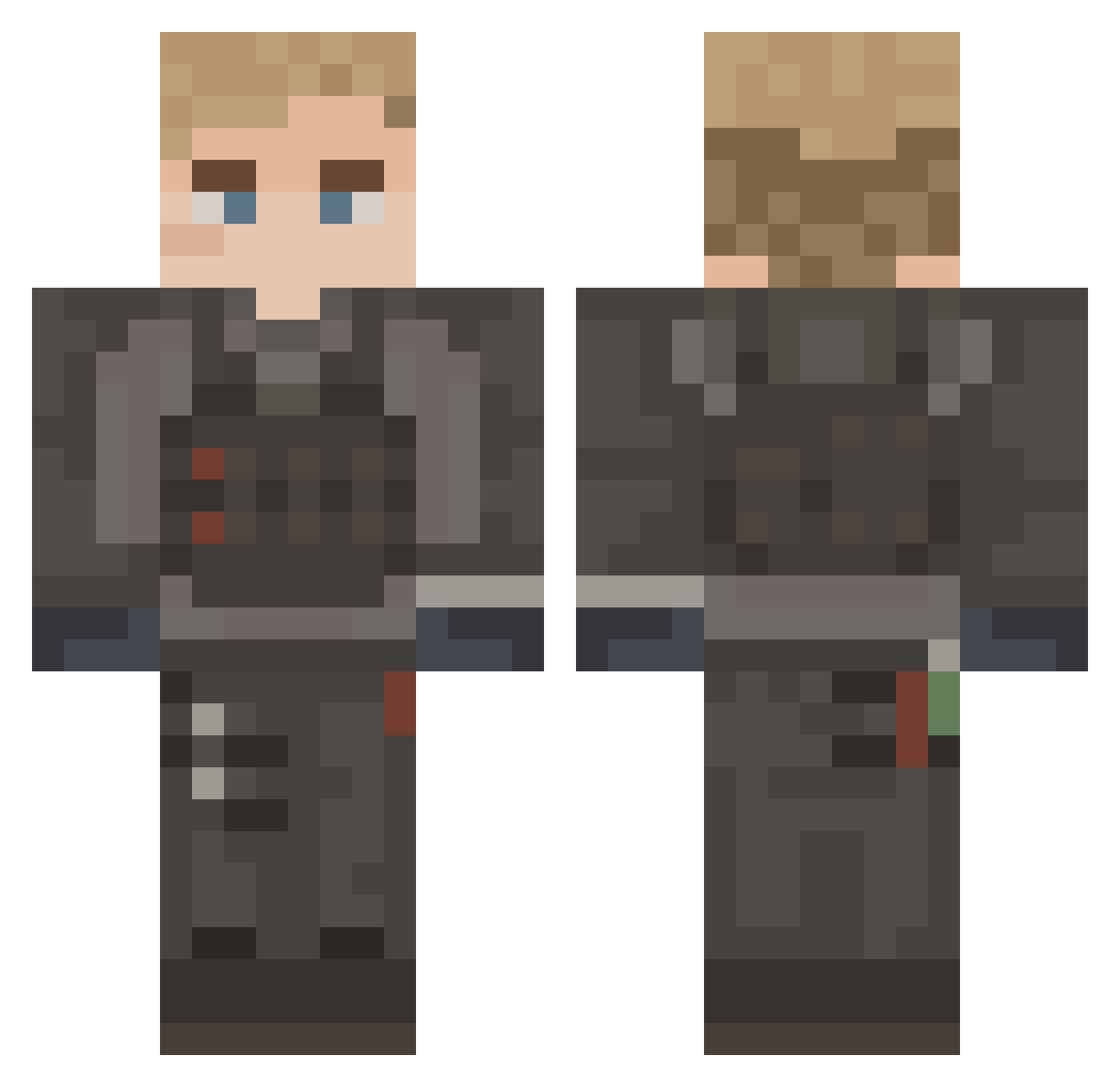 AntiHero_04 Minecraft skin, front and back view