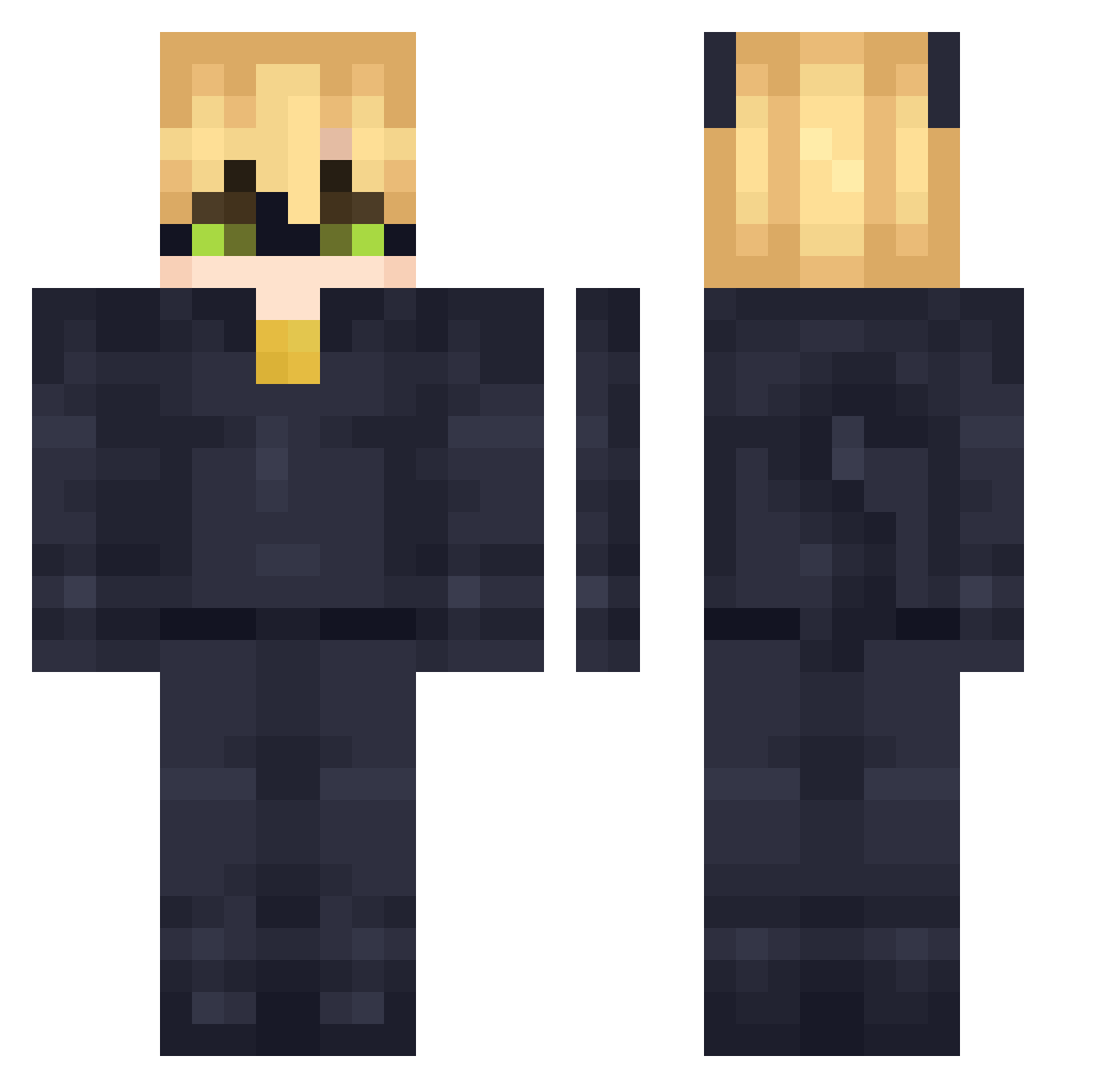 DrPerry32 Minecraft skin, front and back view