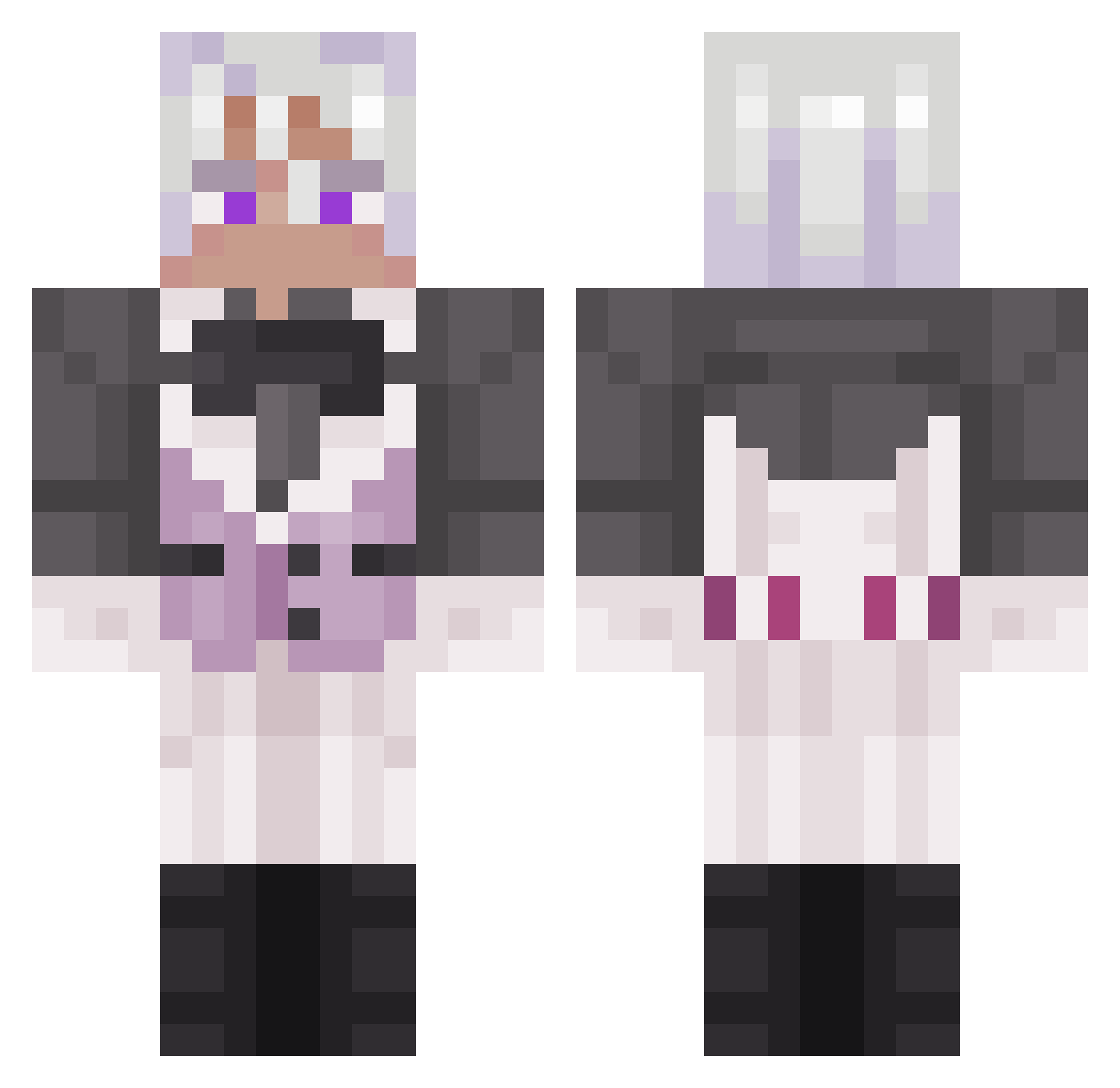 swexzen Minecraft skin, front and back view