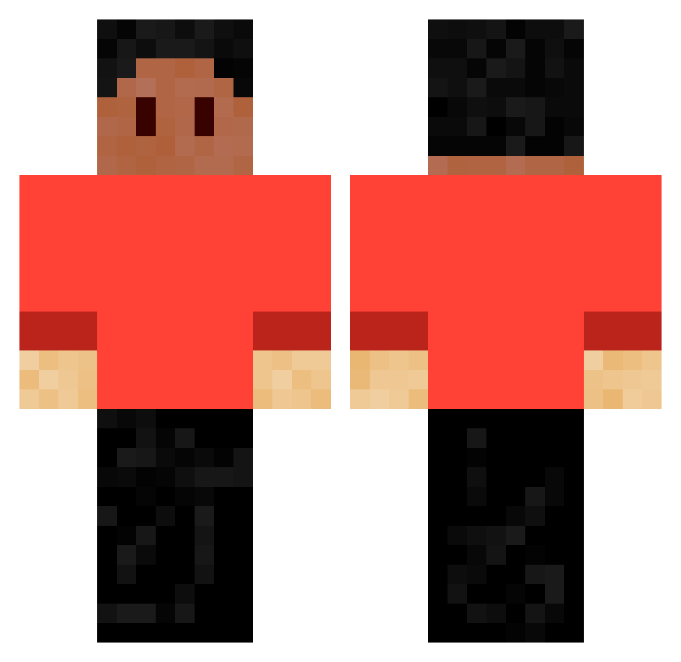 _GMR Minecraft skin, front and back view