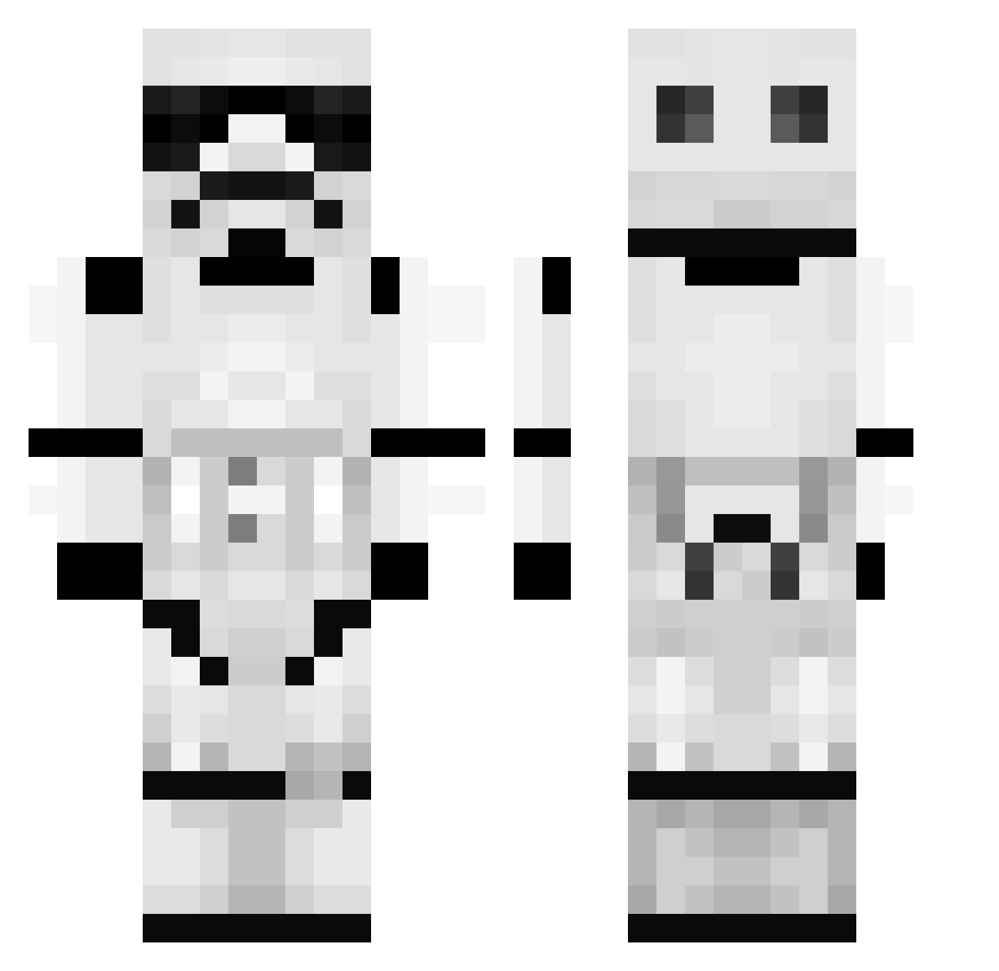Birkagurk Minecraft skin, front and back view