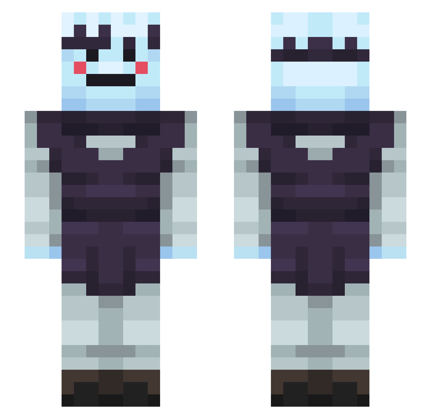 dictador67 Minecraft skin, front and back view
