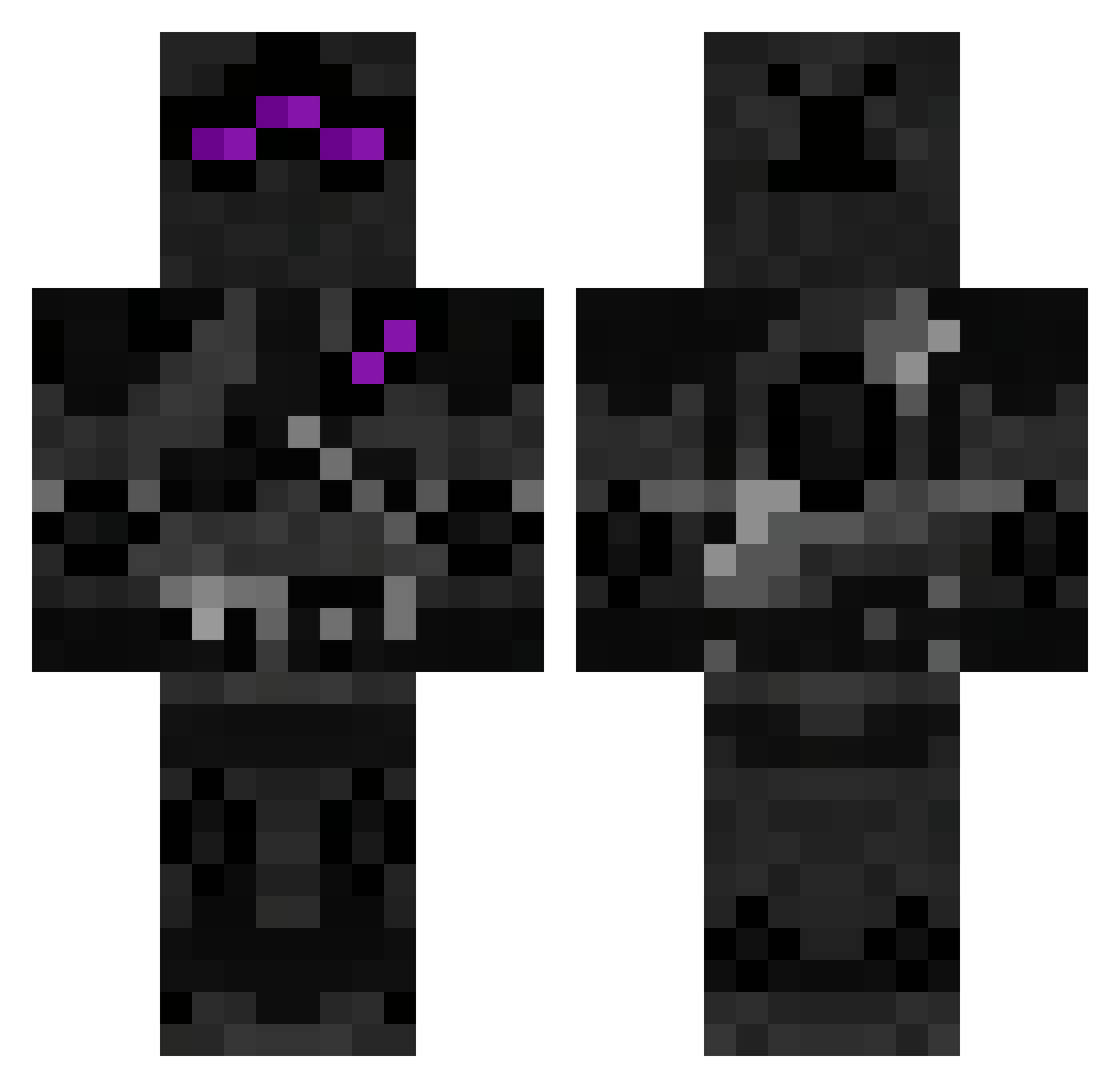 BeefMeister69 Minecraft skin, front and back view
