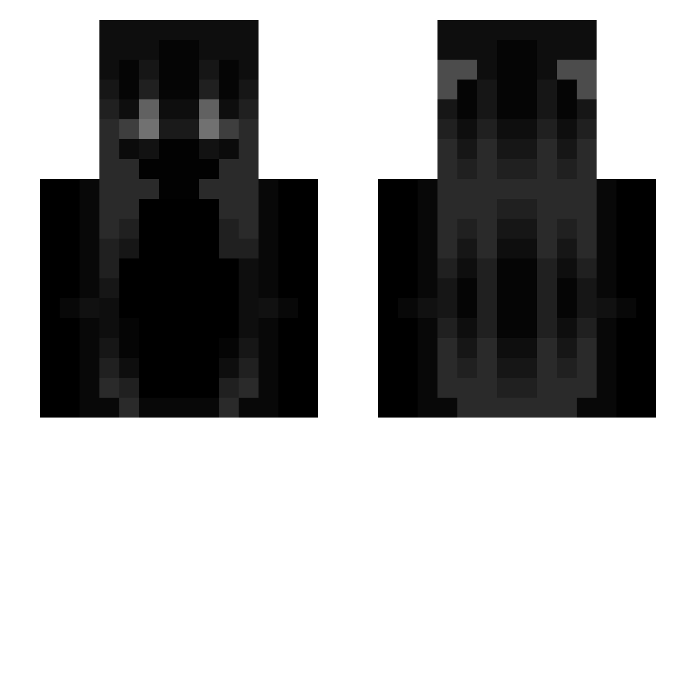 IntenseThread Minecraft skin, front and back view