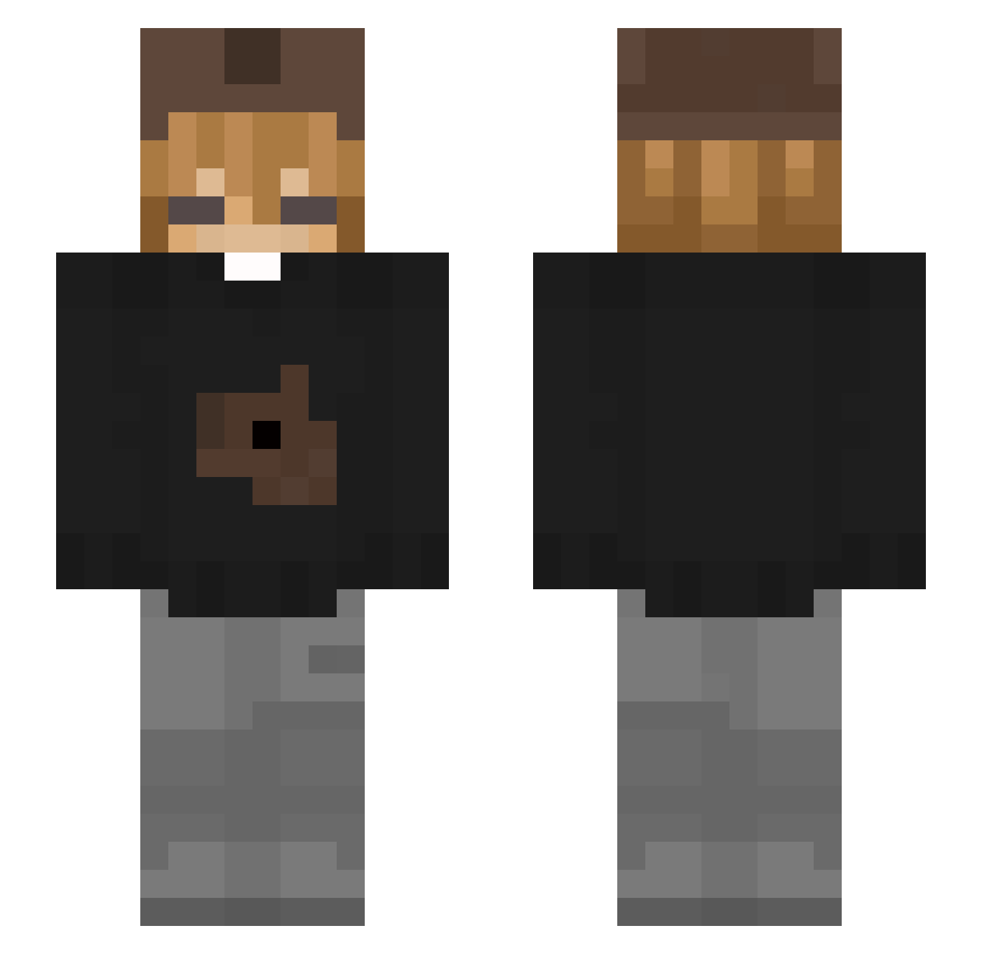 Zz_Khoi_zZ Minecraft skin, front and back view