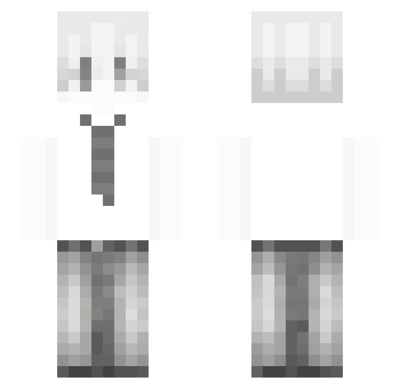 Yujin0_ Minecraft skin, front and back view