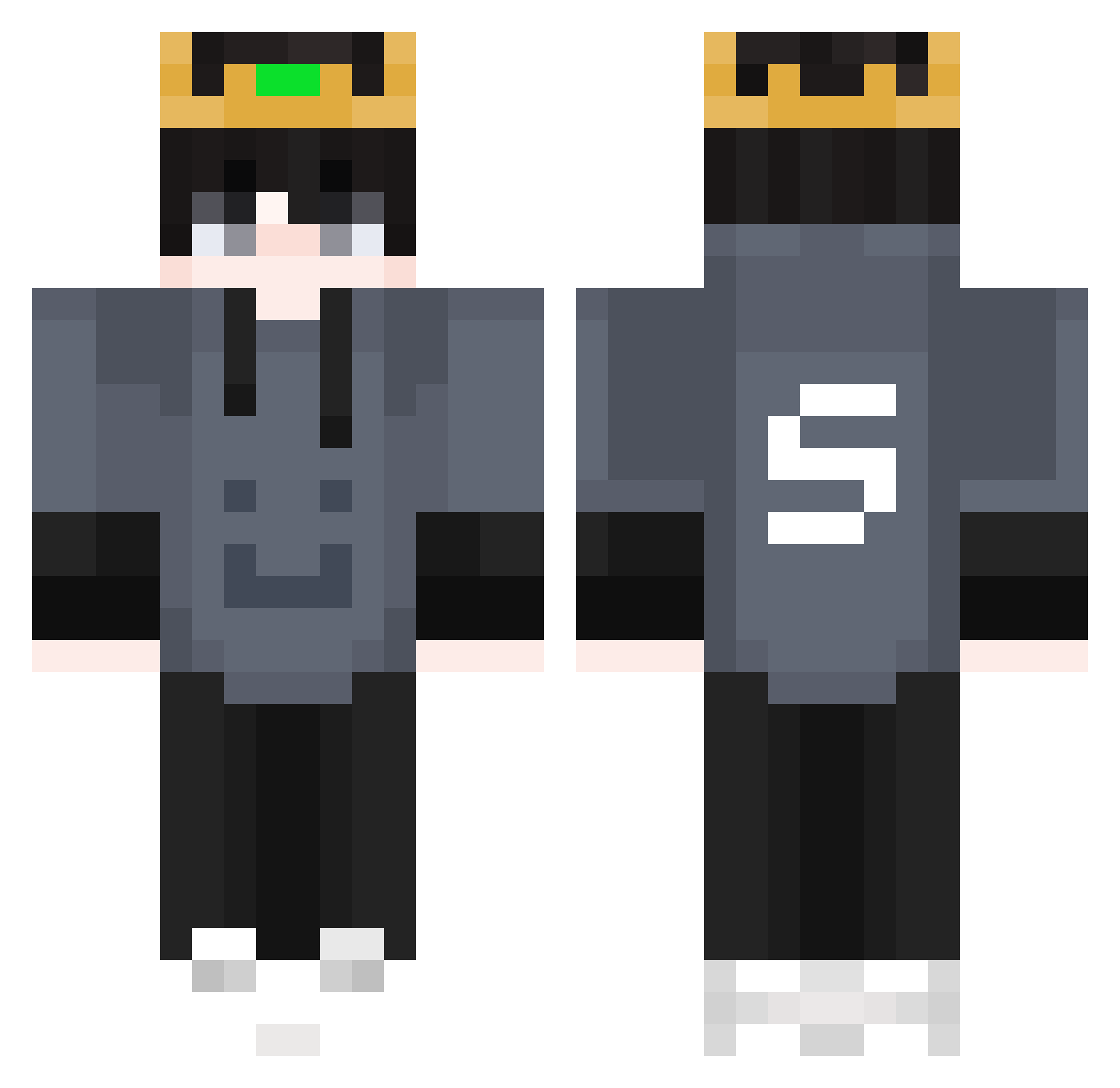 sPacheco20 Minecraft skin, front and back view