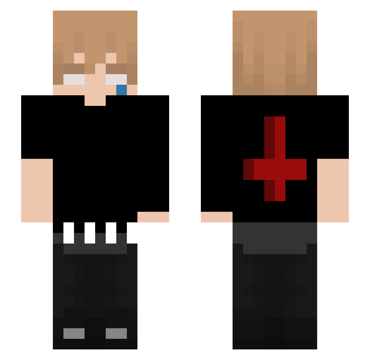 VEENE7KKJ Minecraft skin, front and back view