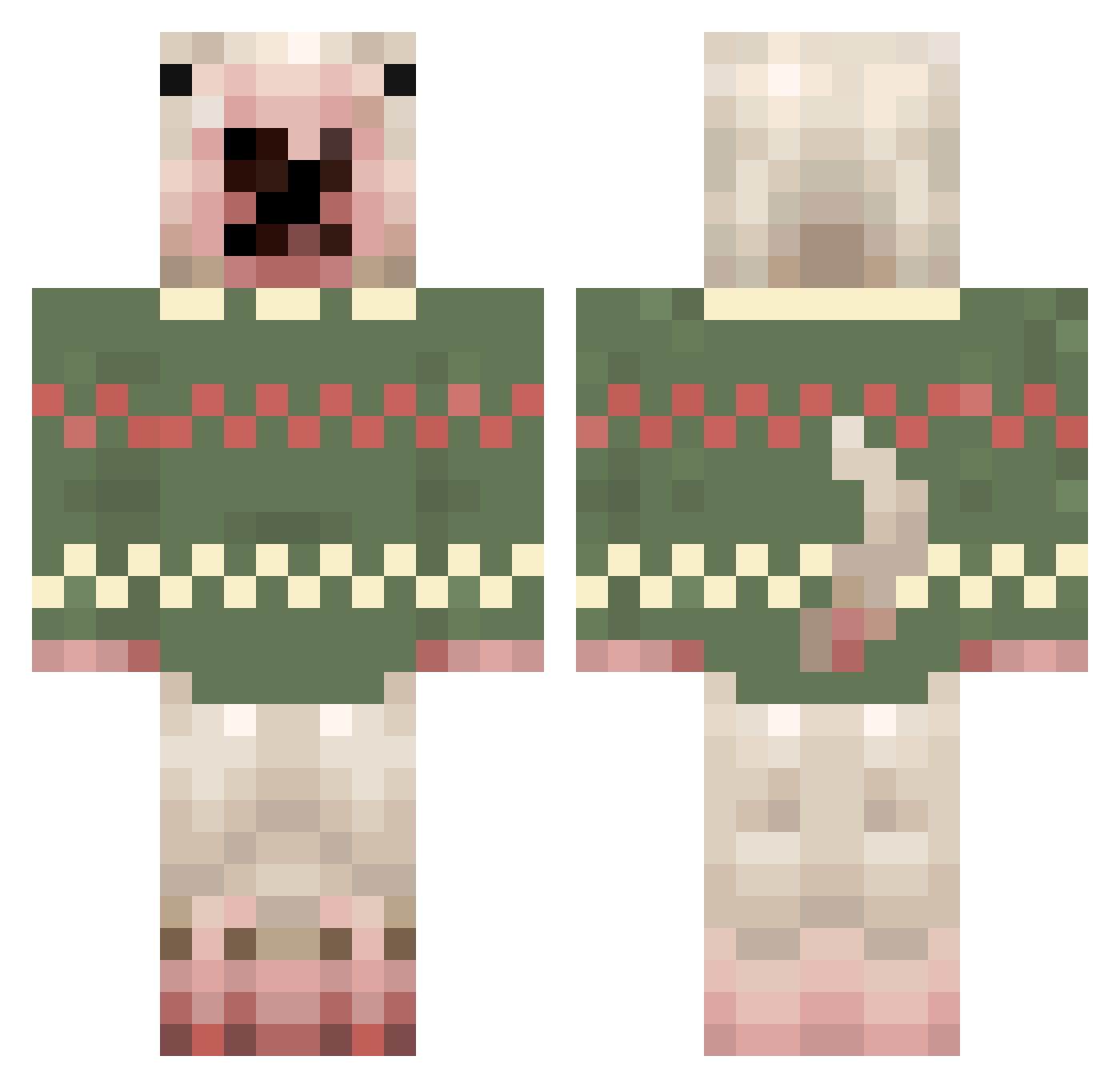 James_Neff Minecraft skin, front and back view