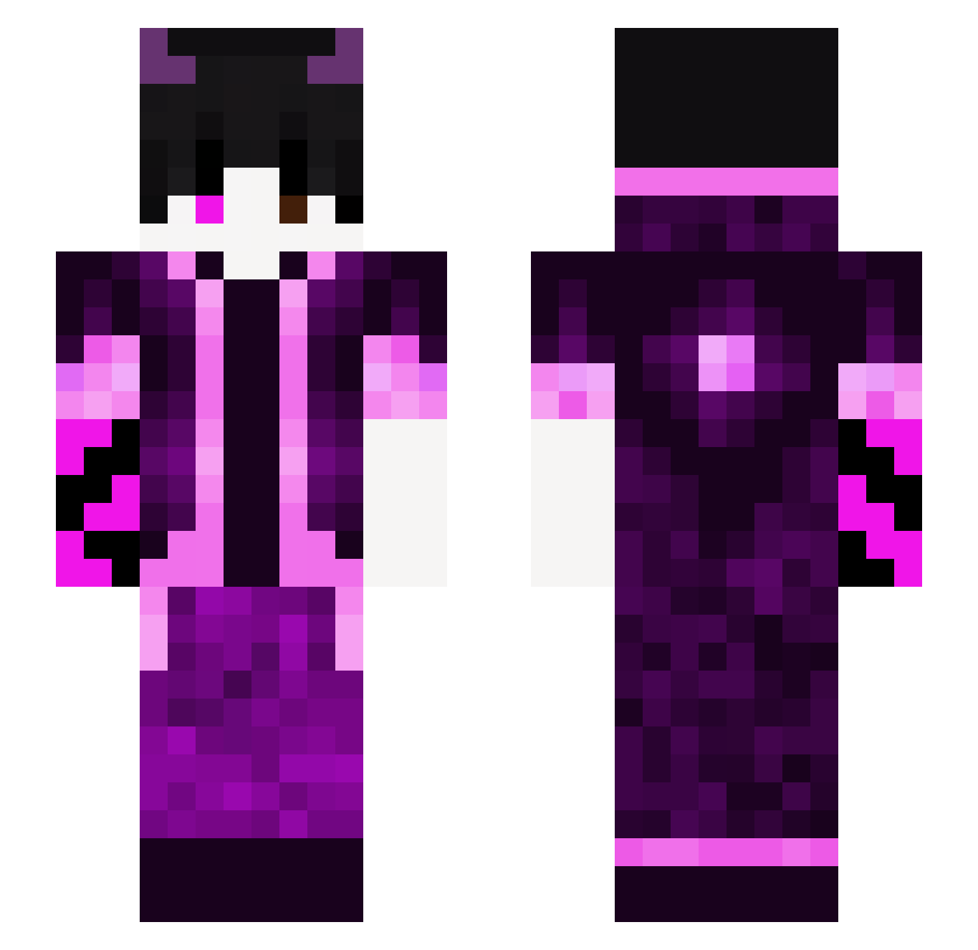 IAmAJ12 Minecraft skin, front and back view