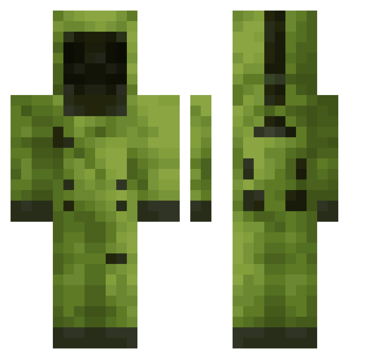 AntonioBA23 Minecraft skin, front and back view