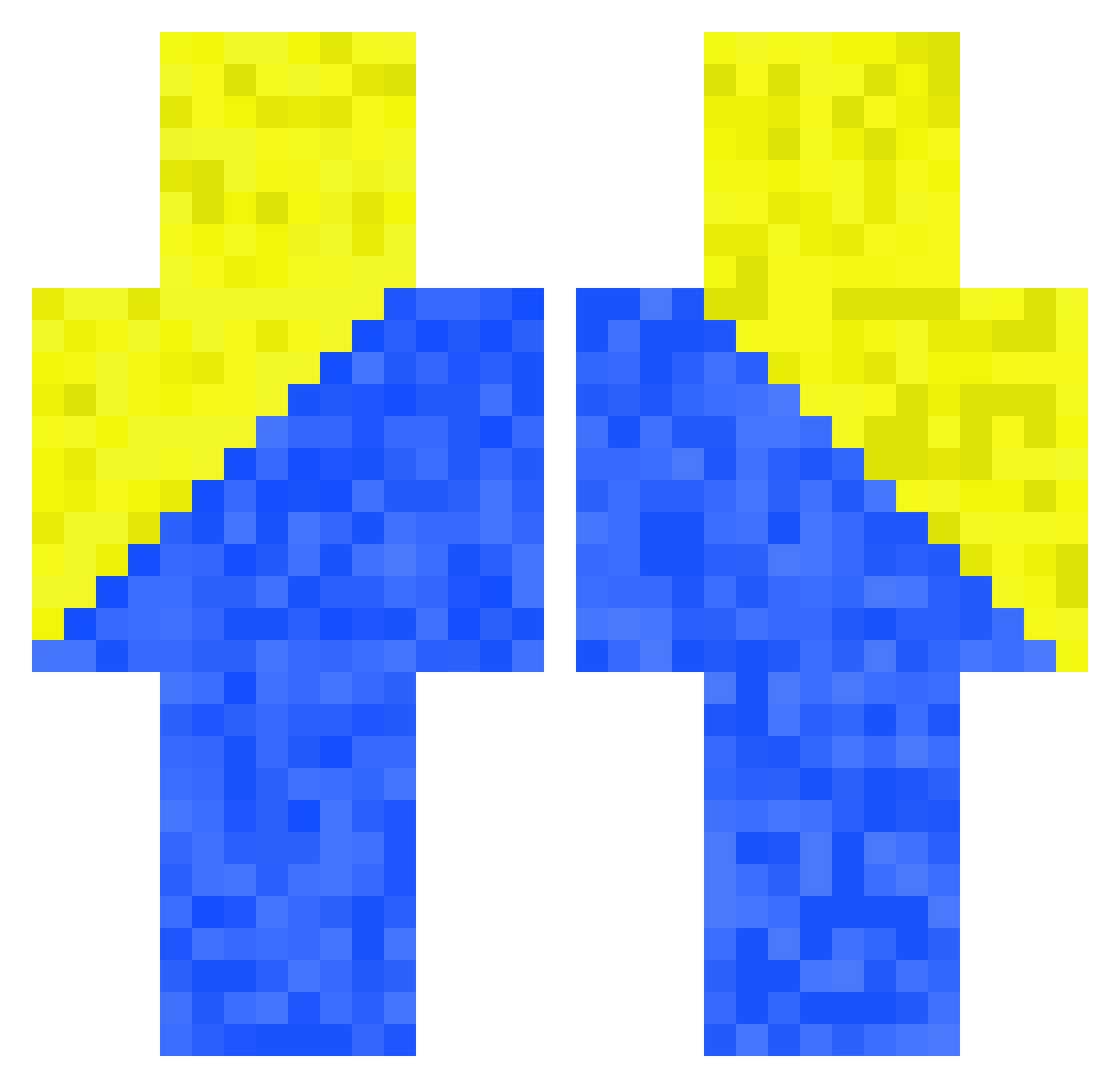 Awreligo Minecraft skin, front and back view