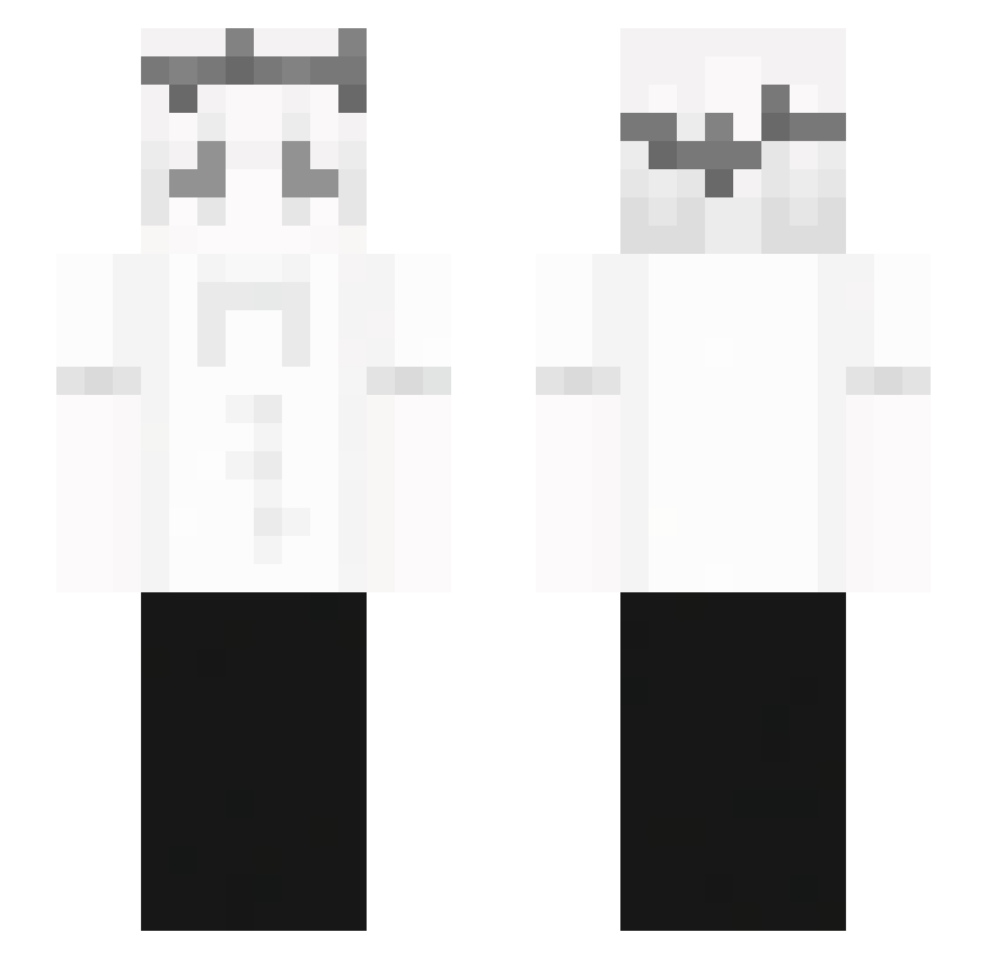 jurified Minecraft skin, front and back view