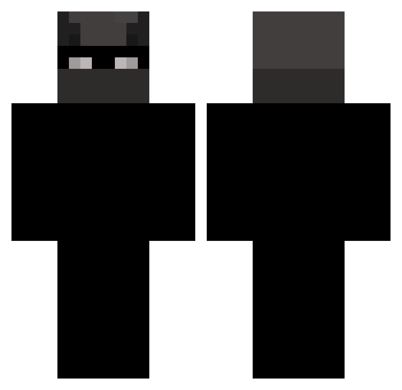 Fernandes24 Minecraft skin, front and back view