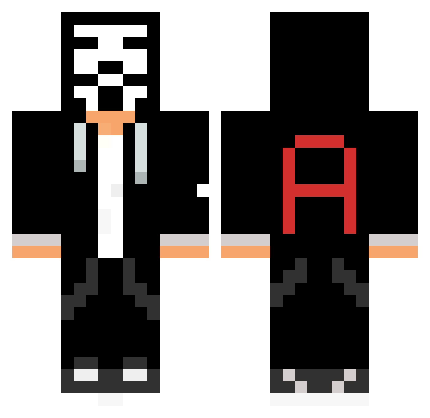 Malte_410er Minecraft skin, front and back view