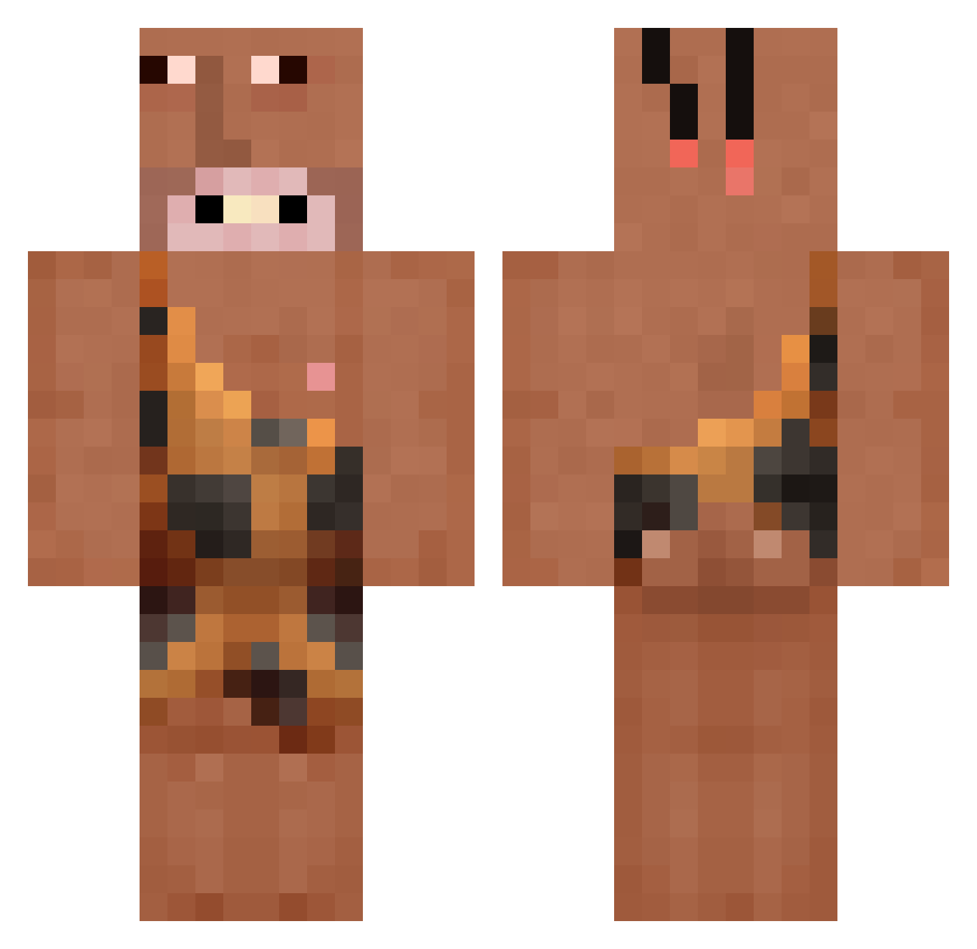 BANJI___ Minecraft skin, front and back view