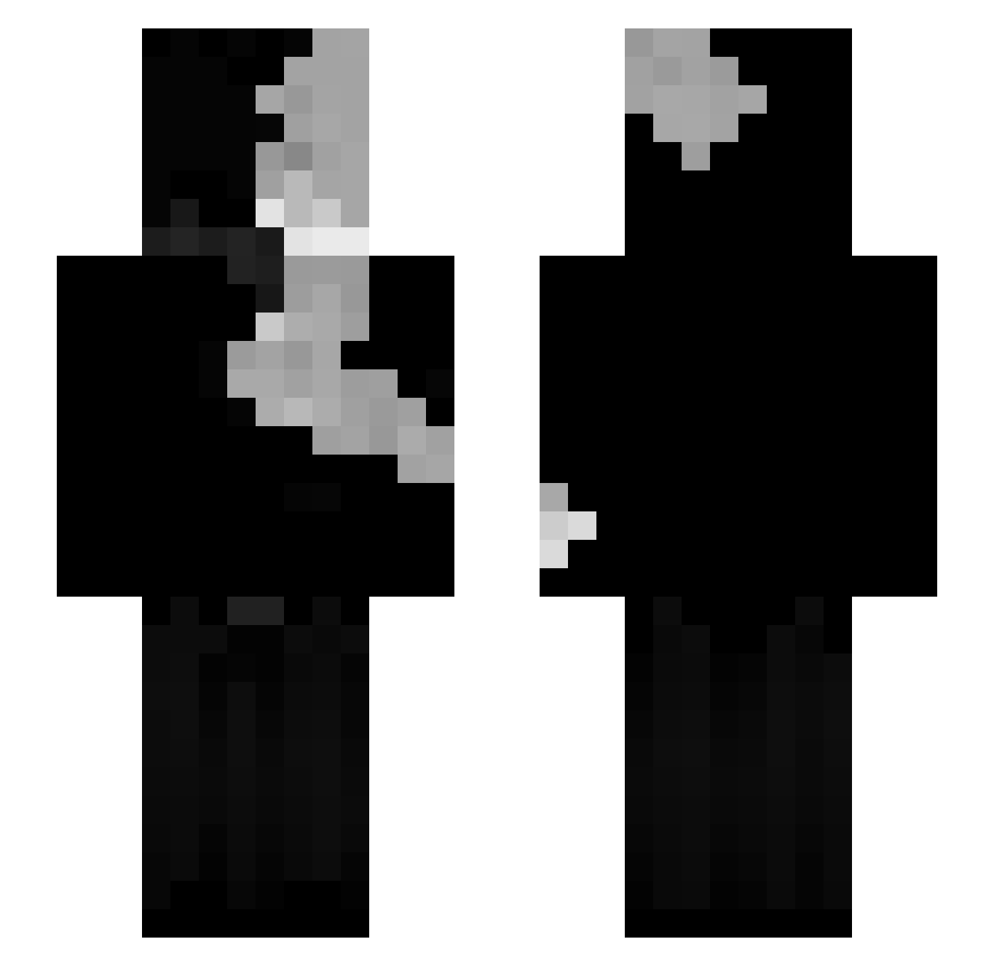 zgusts Minecraft skin, front and back view