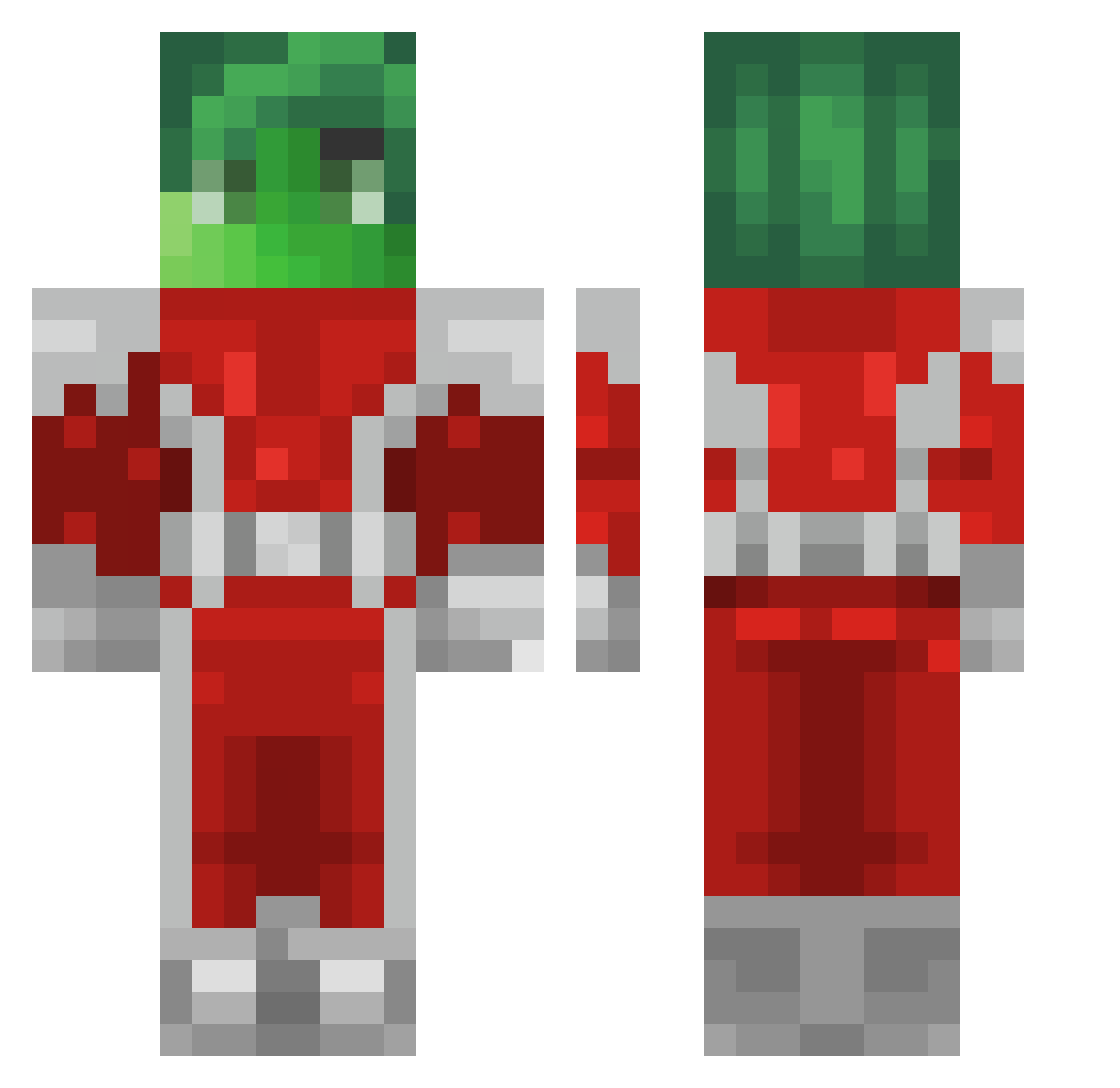 Nick_Nack07 Minecraft skin, front and back view