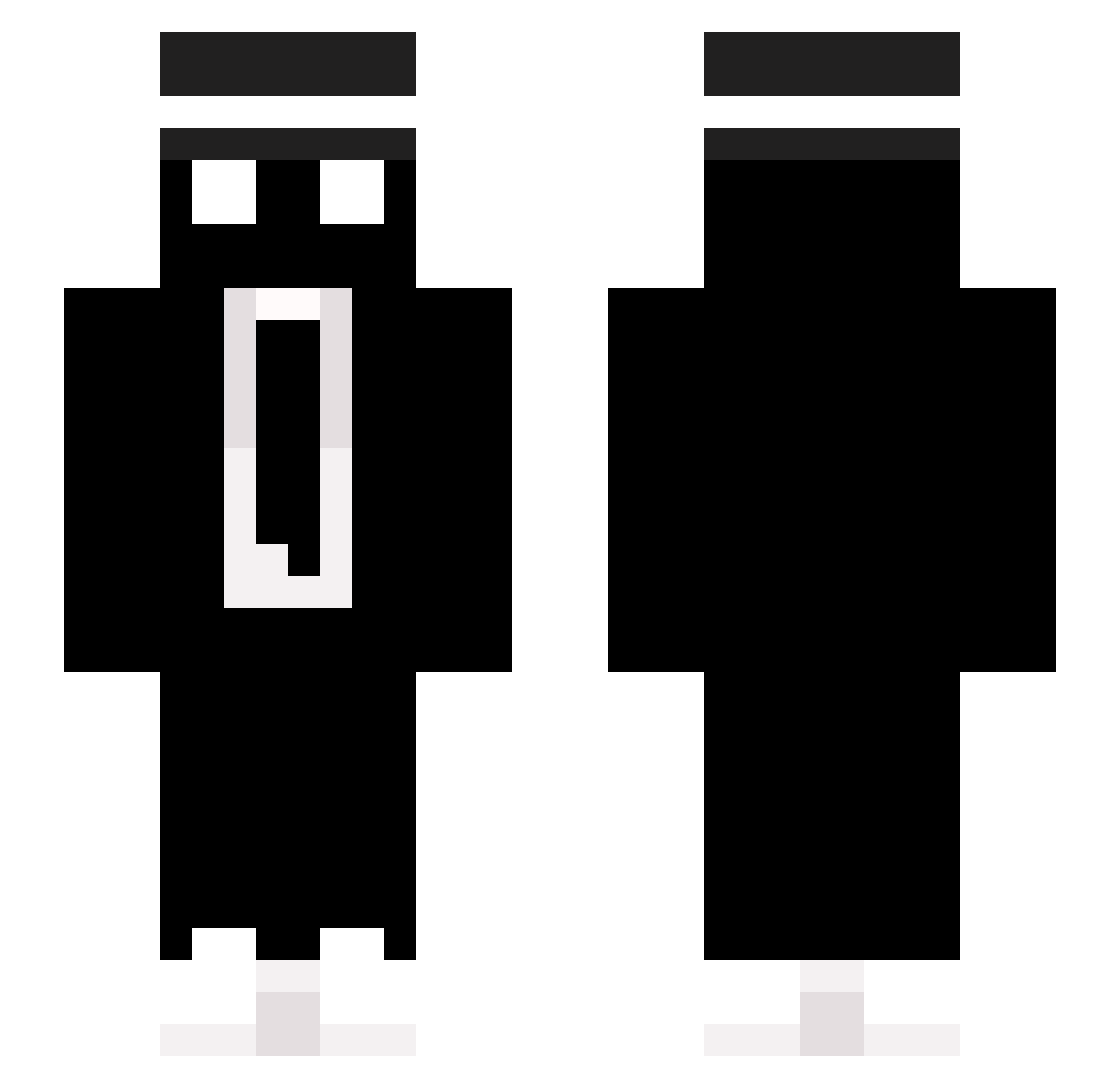 KingFerrett67 Minecraft skin, front and back view