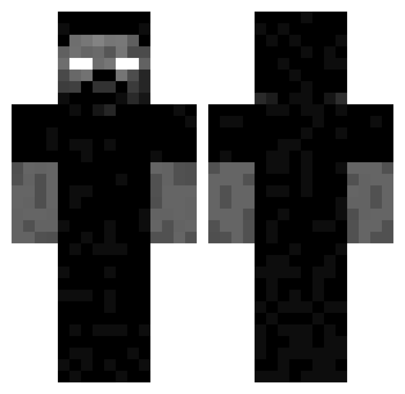 Aestus1998 Minecraft skin, front and back view