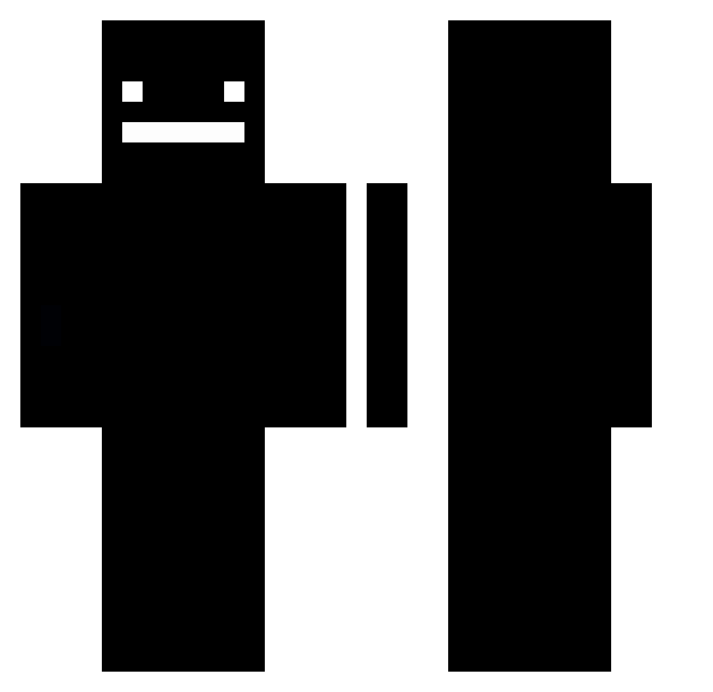 harubwd Minecraft skin, front and back view