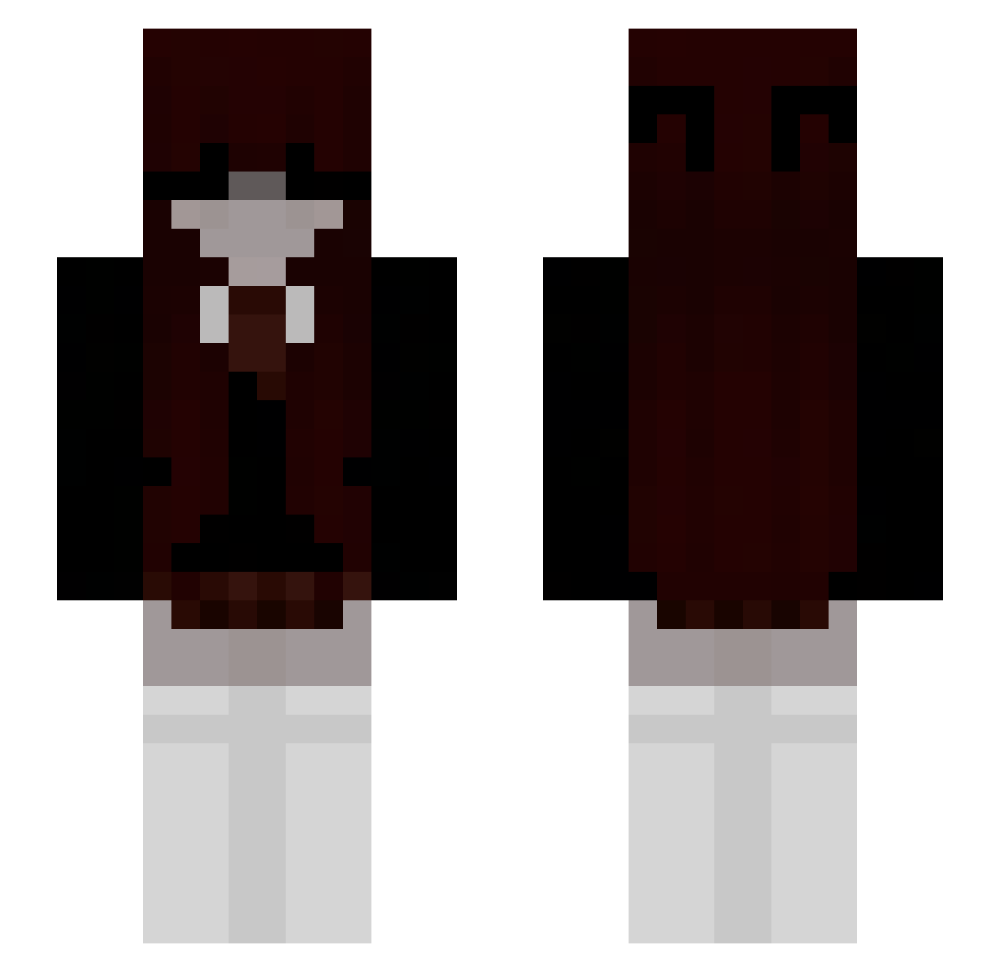 PolskaEco Minecraft skin, front and back view