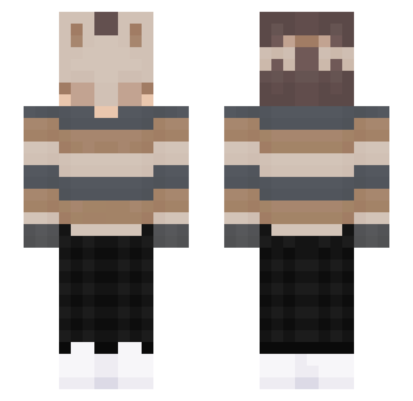BigBroMoments Minecraft skin, front and back view