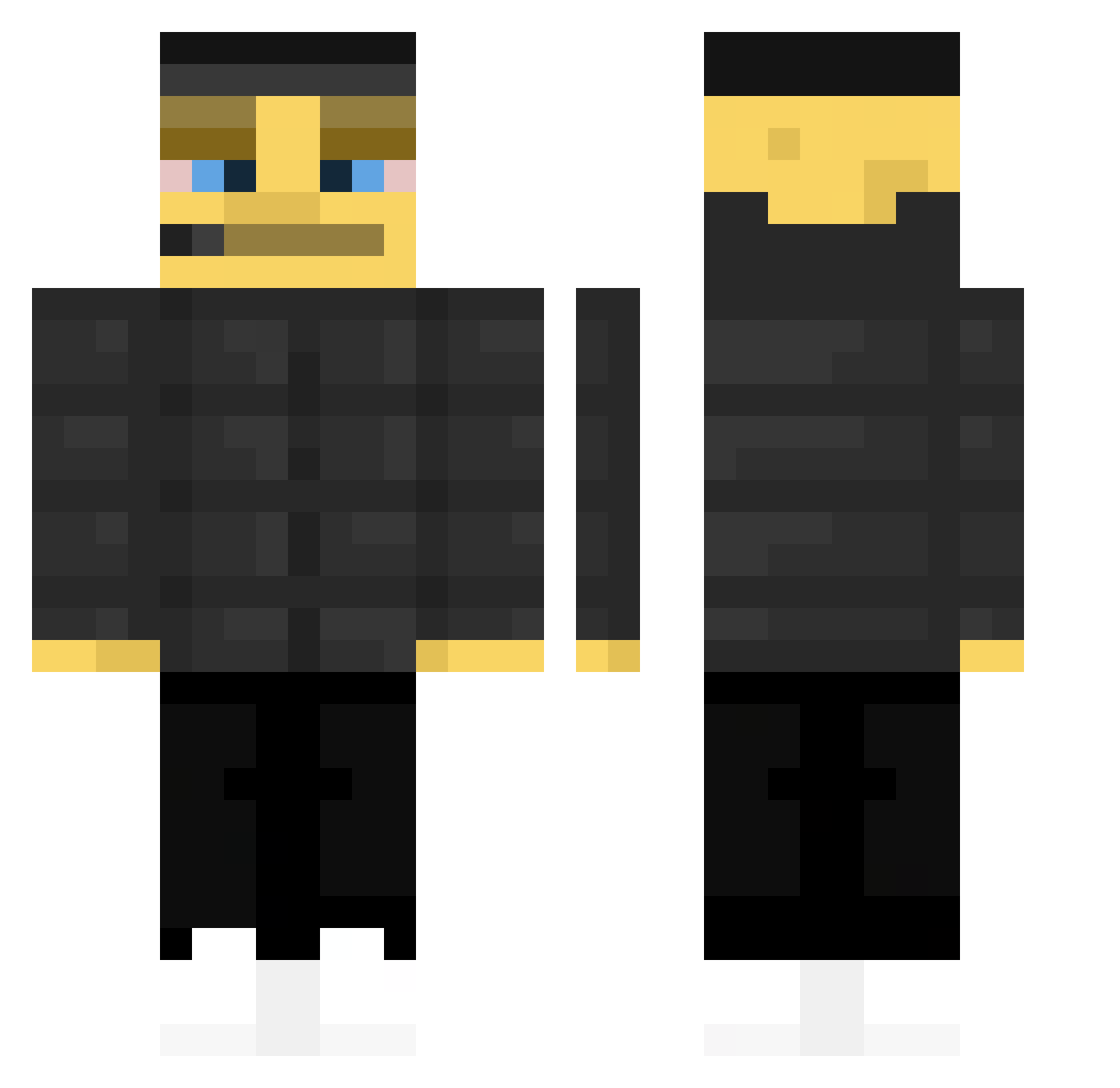 ThatDudeHD20 Minecraft skin, front and back view