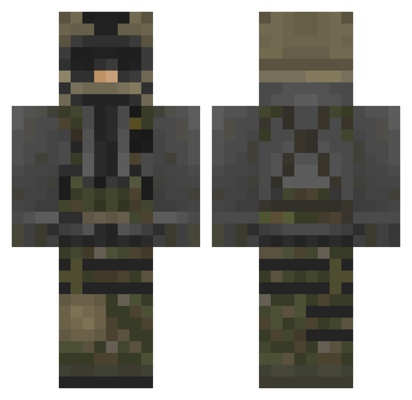 69Big_guy69 Minecraft skin, front and back view