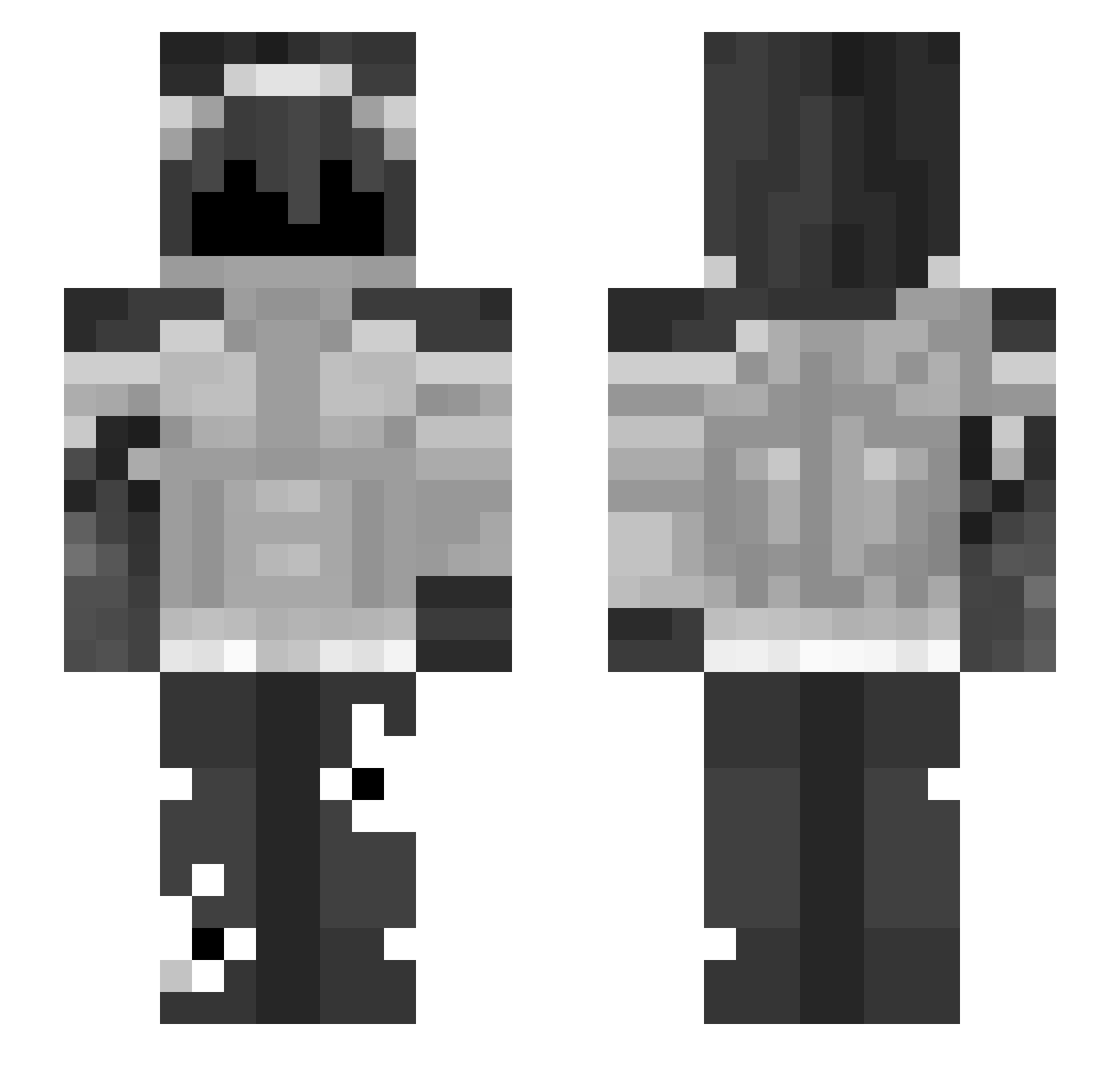 _Kikinho_ Minecraft skin, front and back view
