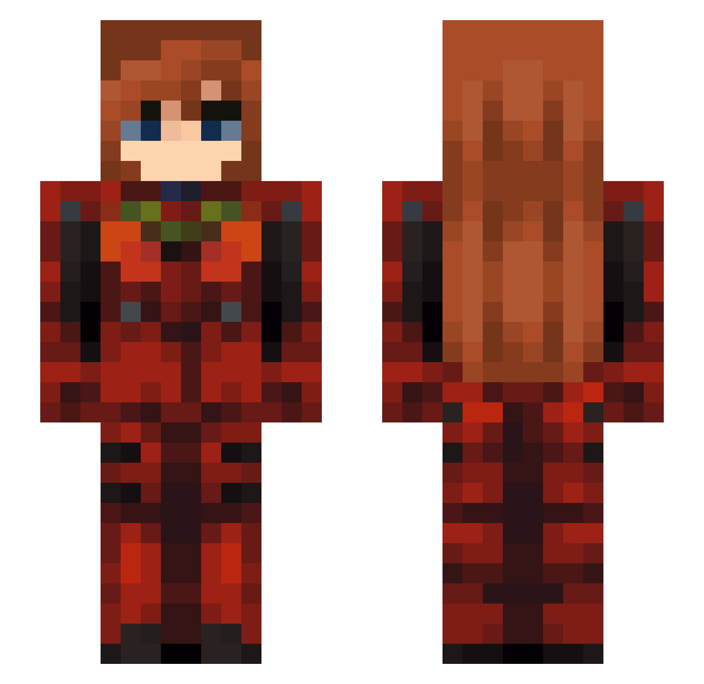 galaxy4792 Minecraft skin, front and back view
