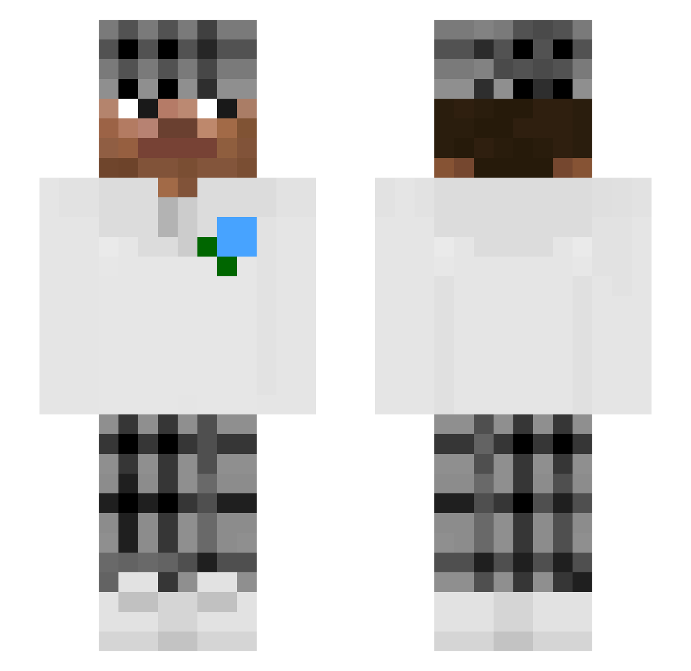 zStrayG0D_ Minecraft skin, front and back view