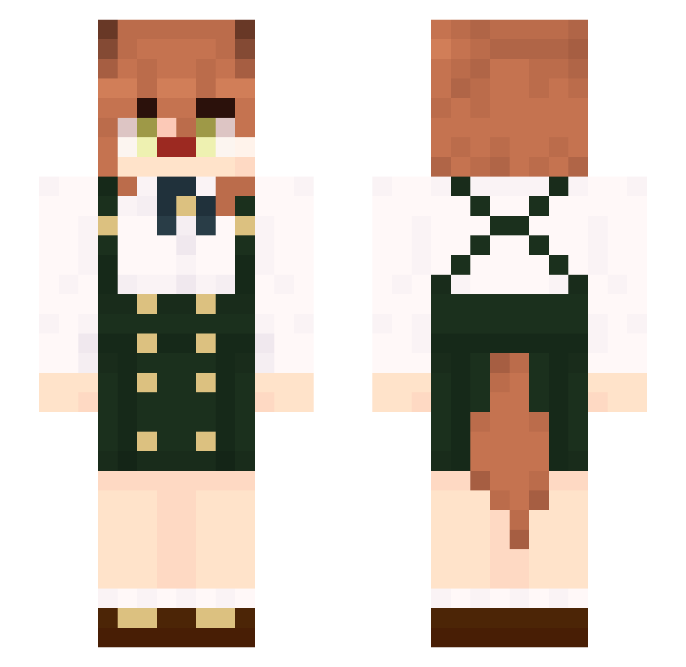 Wdoyle_ Minecraft skin, front and back view