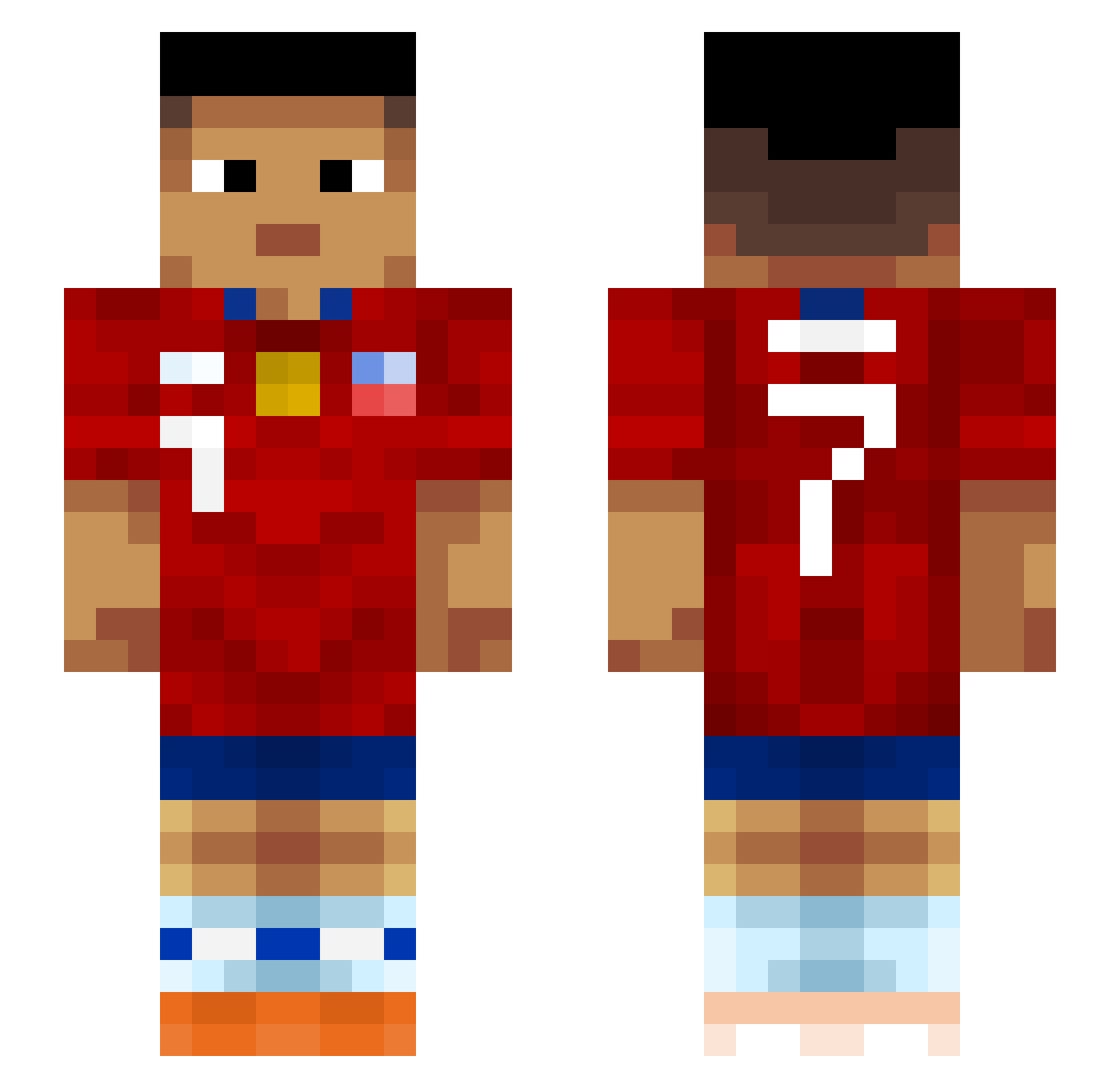 martingomez8 Minecraft skin, front and back view