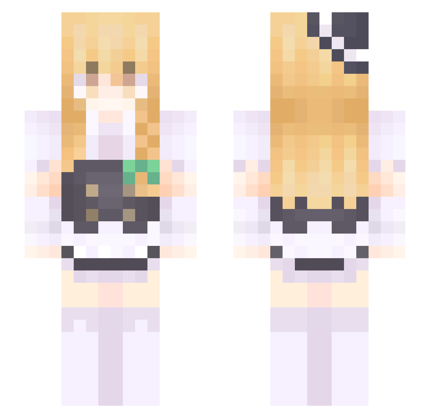 0_721 Minecraft skin, front and back view