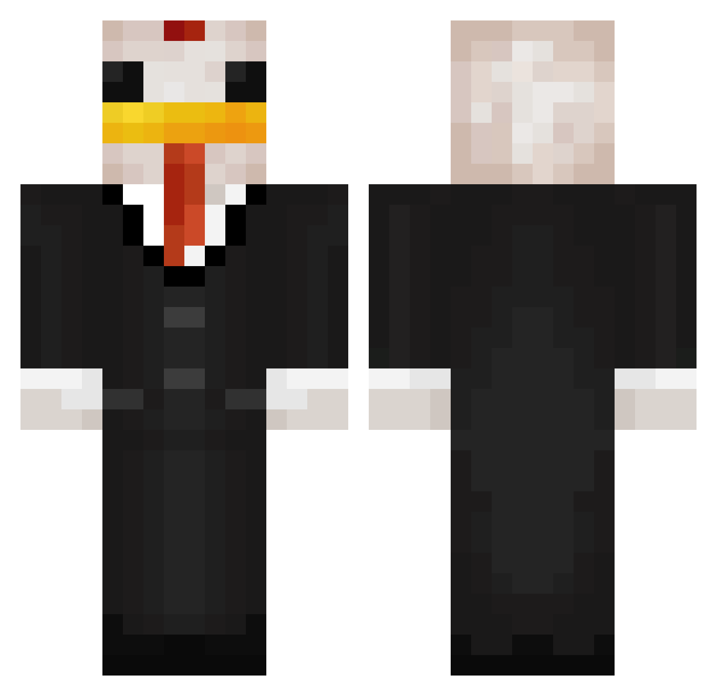 SchuhKomet99 Minecraft skin, front and back view